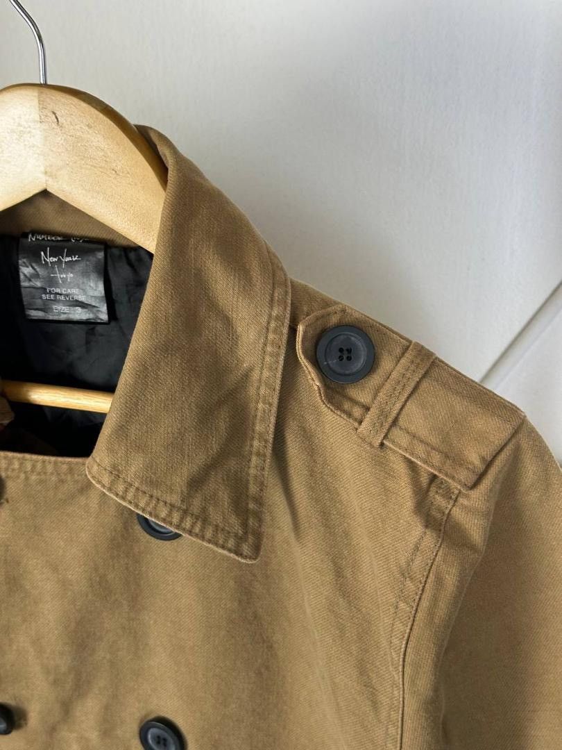 Number (N)ine Number (N)ine Cotton / Denim Down Coat (Pit 19) Size US XXS / EU 40 - 7 Thumbnail