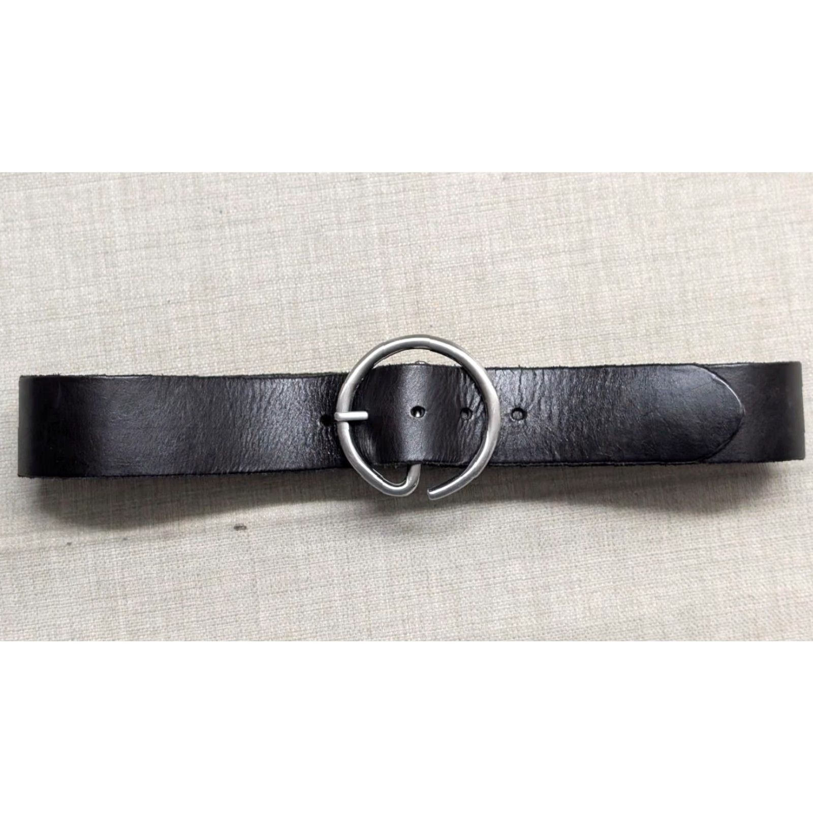 Gap VINTAGE GAP belt COWHIDE BUCKLE 32 Black Unisex Adults Leather Full Grain 1-3/4" Dress Buckle Belt 32/33 90s COWHIDE GAP belt Size 32 - 4 Thumbnail