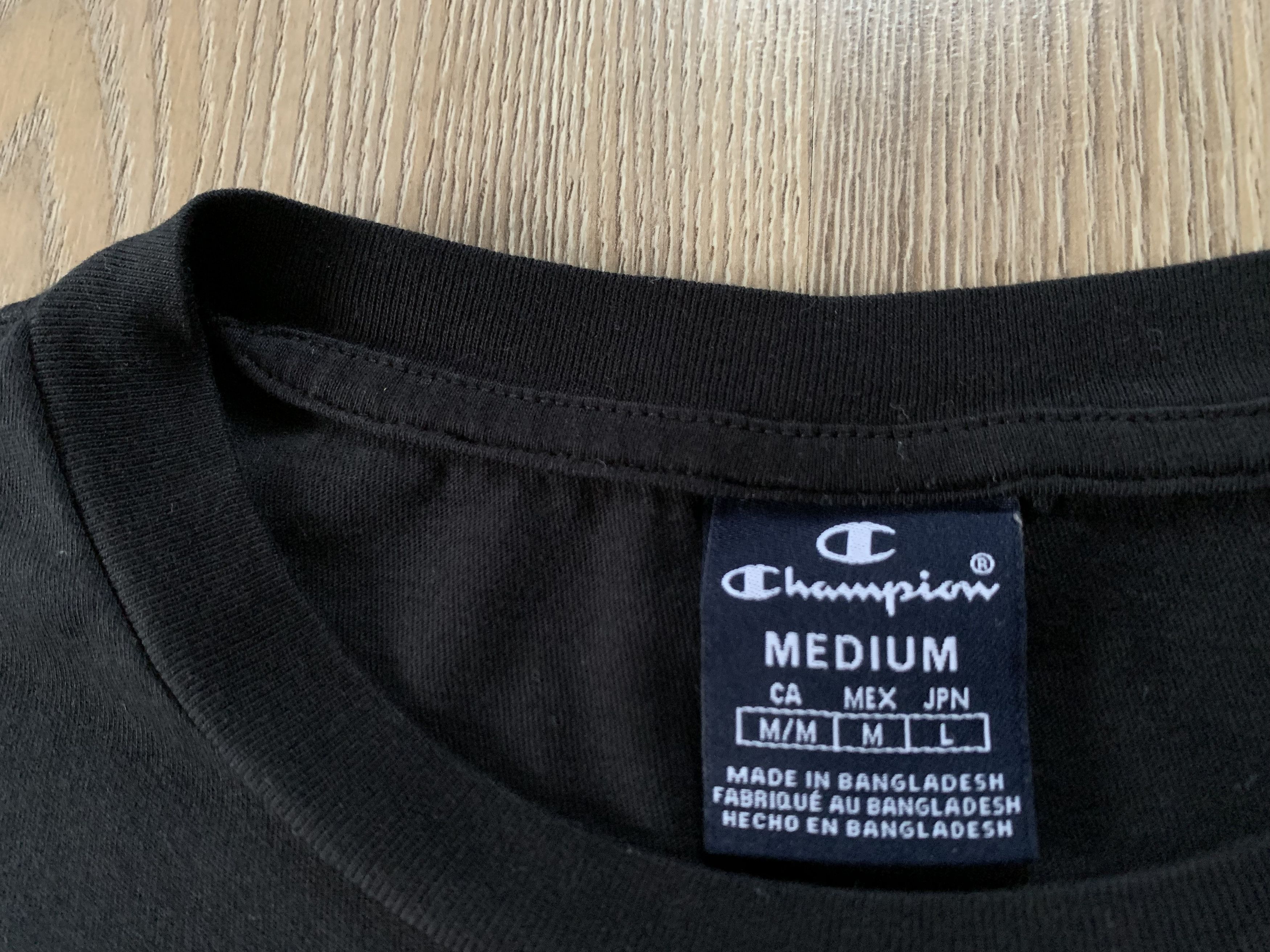 Champion Champion Cotton Black Basic Mini Logo T-Shirt Size US M / EU 48-50 / 2 - 6 Thumbnail