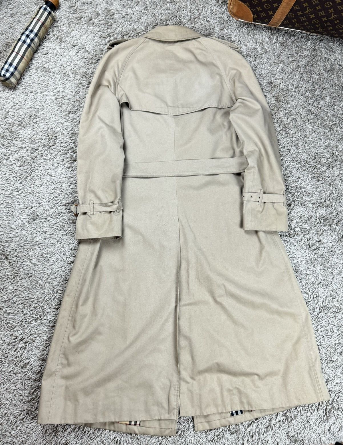 Burberry × Vintage Vintage trench coat Burberry original luxury streetwear item Size S / US 4 / IT 40 - 3 Thumbnail