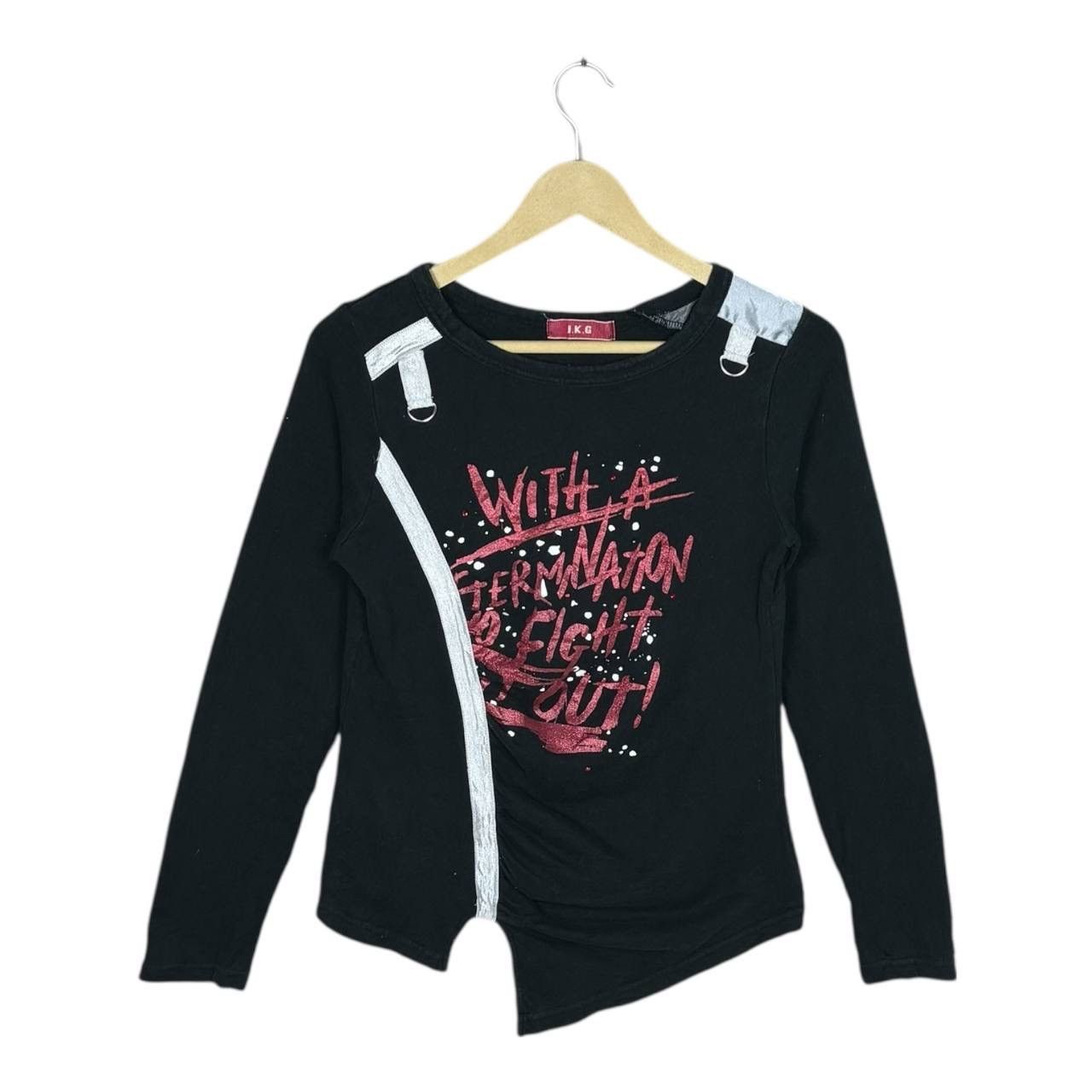 Japanese Brand Vintage J.K.G Japanese Archive Punk Asymmetric Graphic Top M Size M / US 6-8 / IT 42-44 - 1 Thumbnail