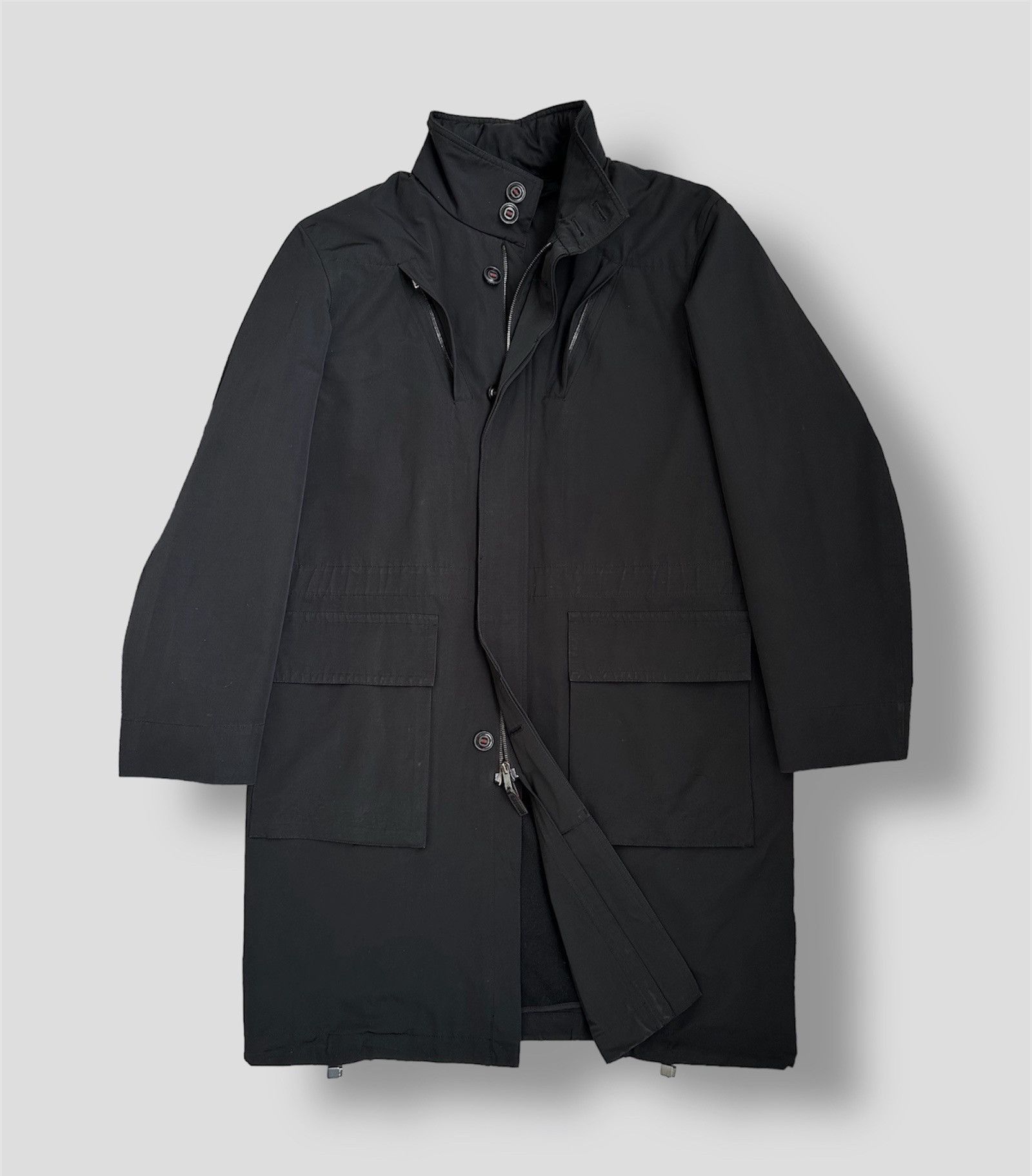 image of Gucci Fw1999 Tech 4 Pocket Coat Tom Ford Y2K Archive in Black, Men's (Size Medium)