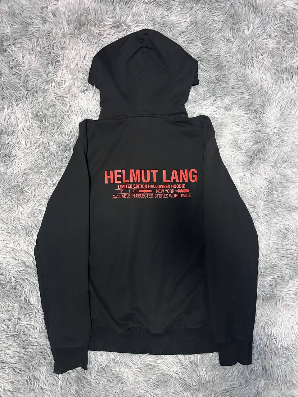 Helmut Lang Limited Edition Halloween Hoodie Black Small
