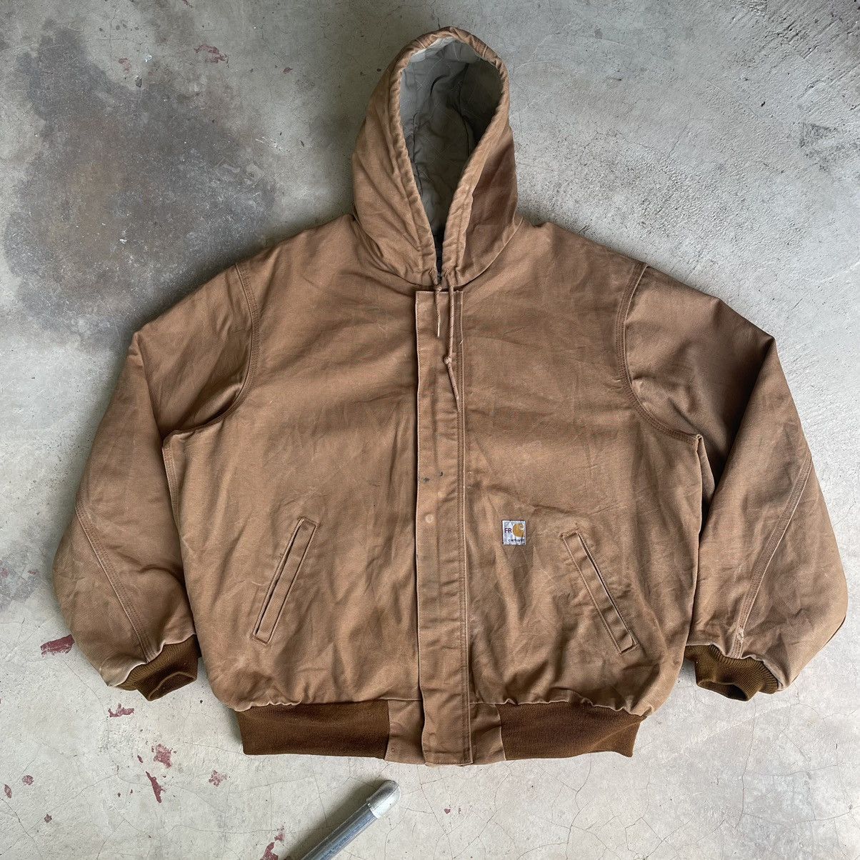 Carhartt Vintage 90s Carhartt FR Detroit Hoodie Fullzipper Jacket Size US XL / EU 56 / 4 - 1 Thumbnail