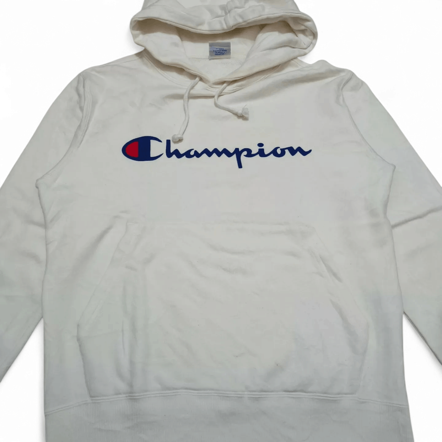 Champion Vintage 90s Y2K Champion White Hoodie Jacket Size US S / EU 44-46 / 1 - 3 Thumbnail