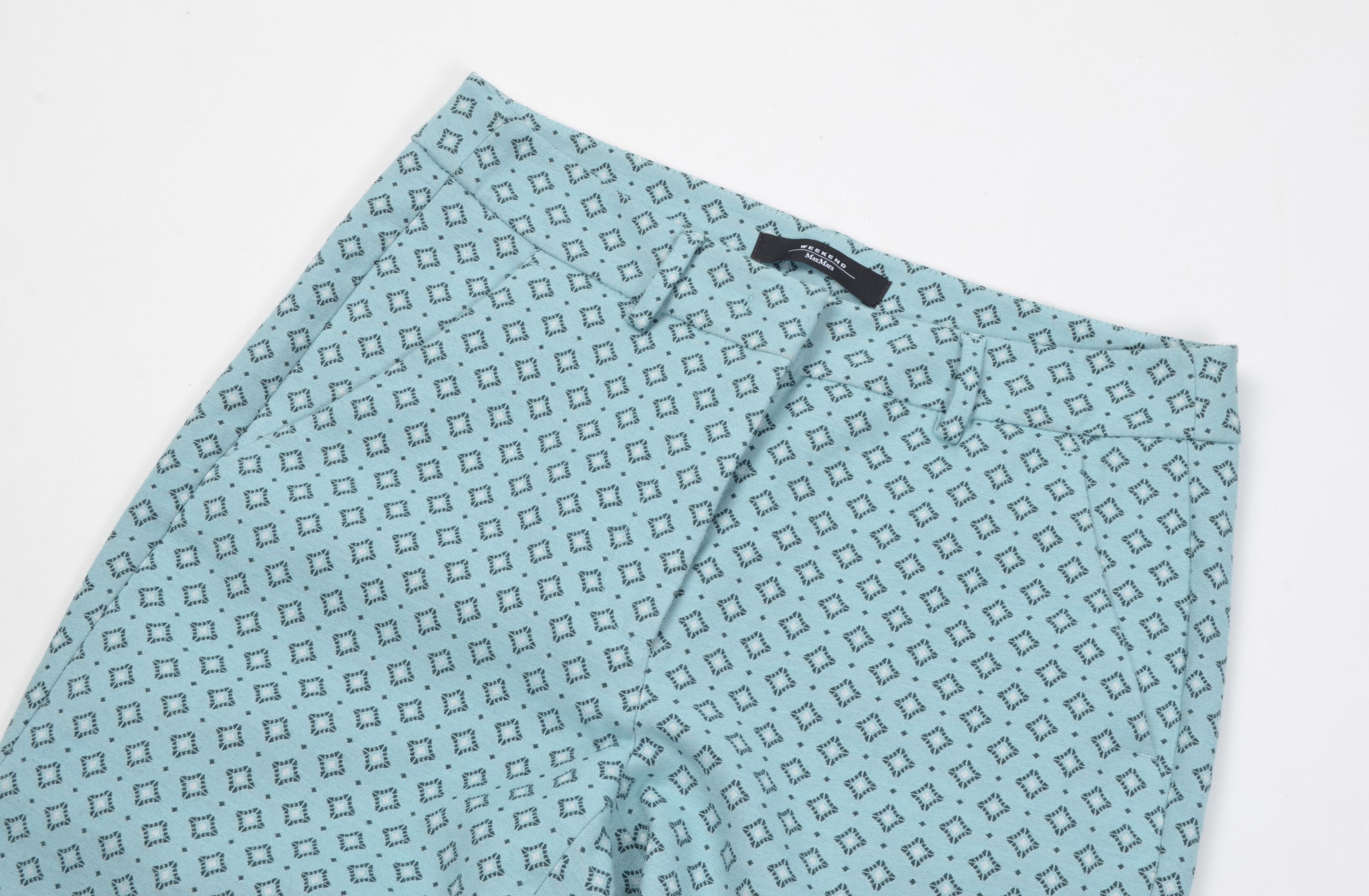 Max Mara Weekend Max Mara Blue Cigarette Fit Trousers Pants Size 28" / US 6 / IT 42 - 2 Thumbnail