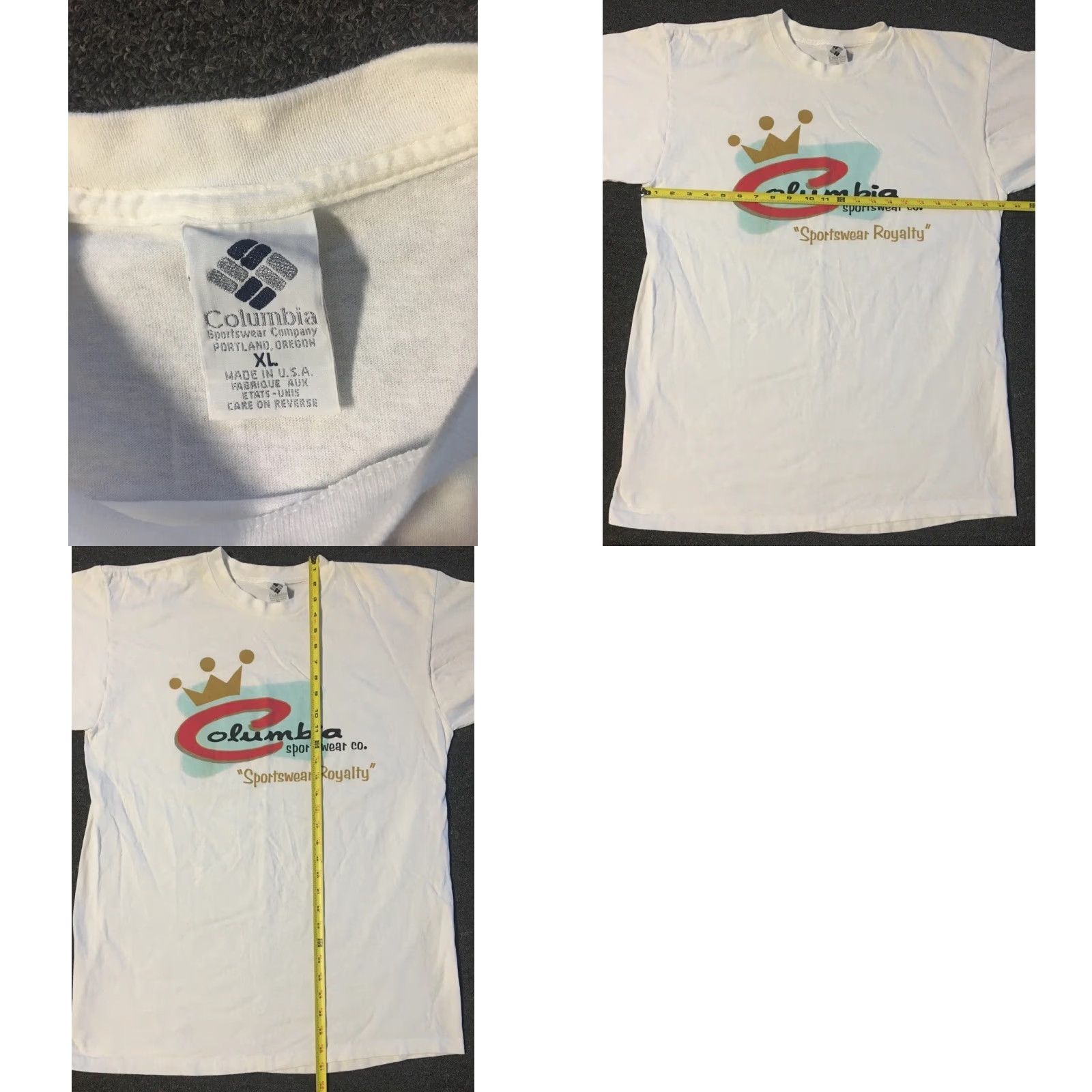 Vintage VINTAGE Columbia Sportswear Royalty Shirt XL USA Hiking Climbing Nature Grunge Shirt Mens XL White 90s 80s USA Outdoor Hiking Grunge Royalty Size US XL / EU 56 / 4 - 8 Thumbnail