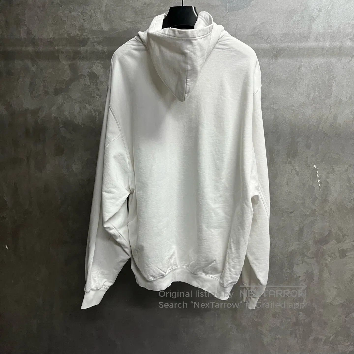 Balenciaga Balenciaga White logo-print hoodie| Size US XS / EU 42 / 0 - 5 Thumbnail