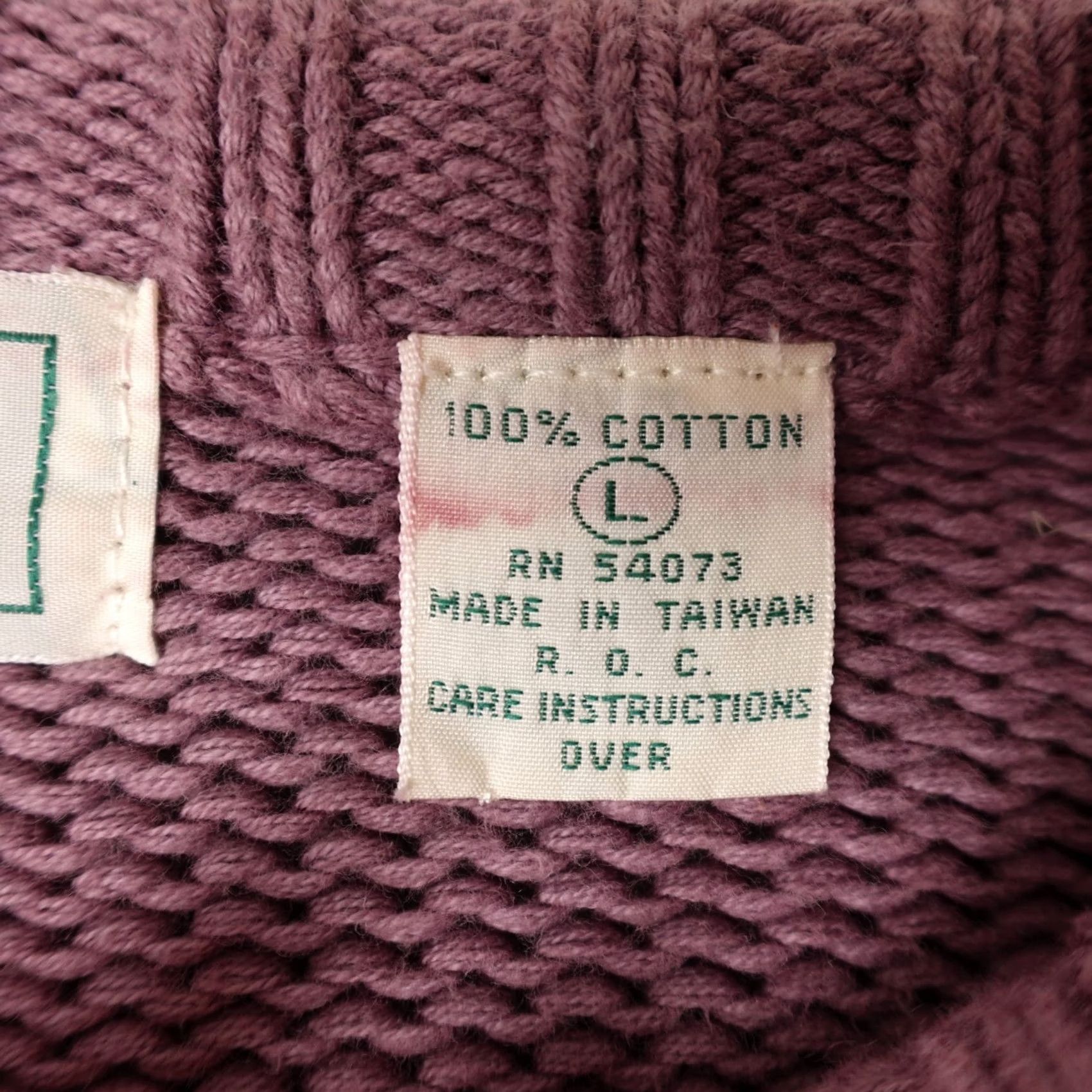 Harrods VINTAGE Jarrods Sweater Womens Large Pink Geometric Cable Knit Crewneck 90s Size L / US 10 / IT 46 - 3 Thumbnail