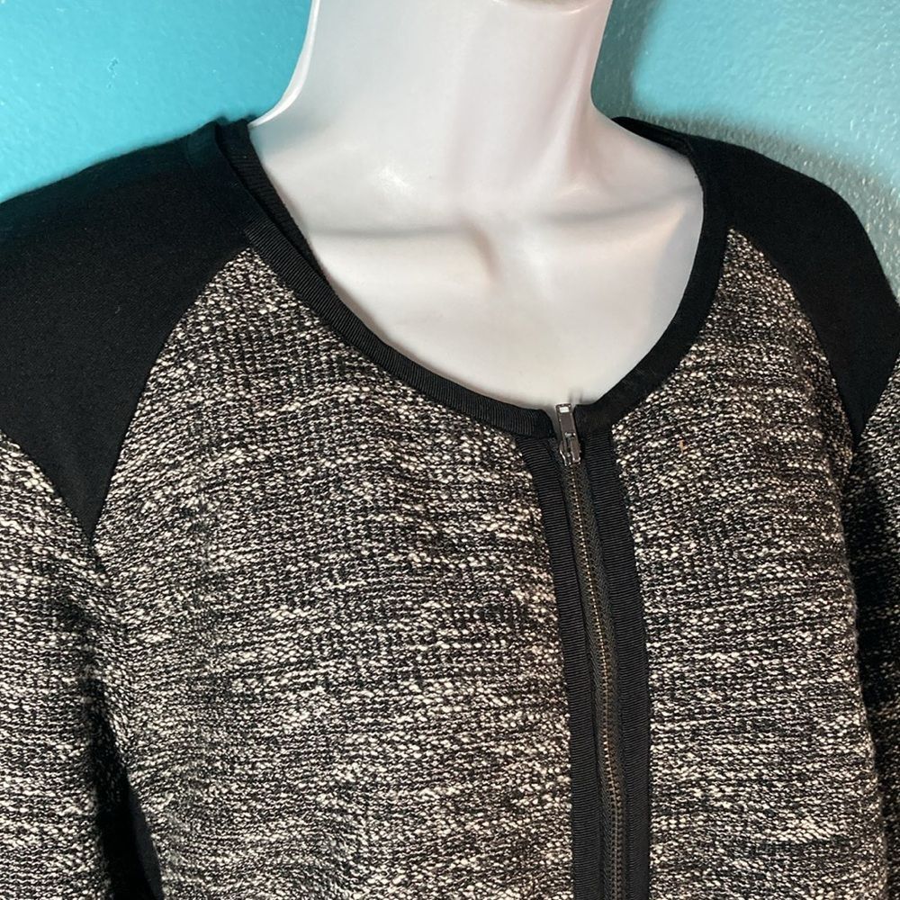 Eileen Fisher Eileen Fisher Cardigan Zip Front Jacket 2X Black Tweed Stret Size XXL / US 16-18 / IT 52-54 - 5 Thumbnail