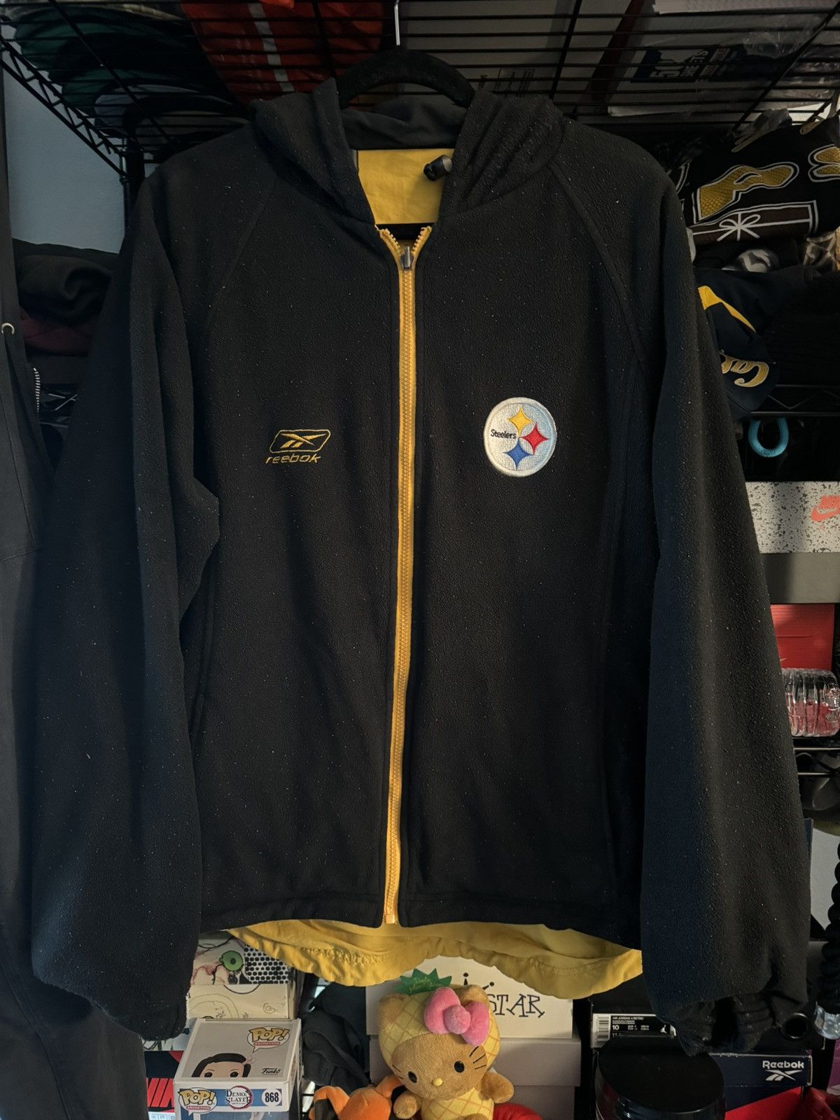 NFL × Reebok × Vintage Reebok NFL Steelers Reversible Jacket Vintage Size US L / EU 52-54 / 3 - 1 Thumbnail