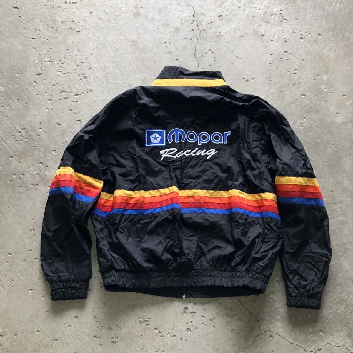 Vintage Vintage 80s Mopar Rainbow Gradient Racing Jacket | Grailed