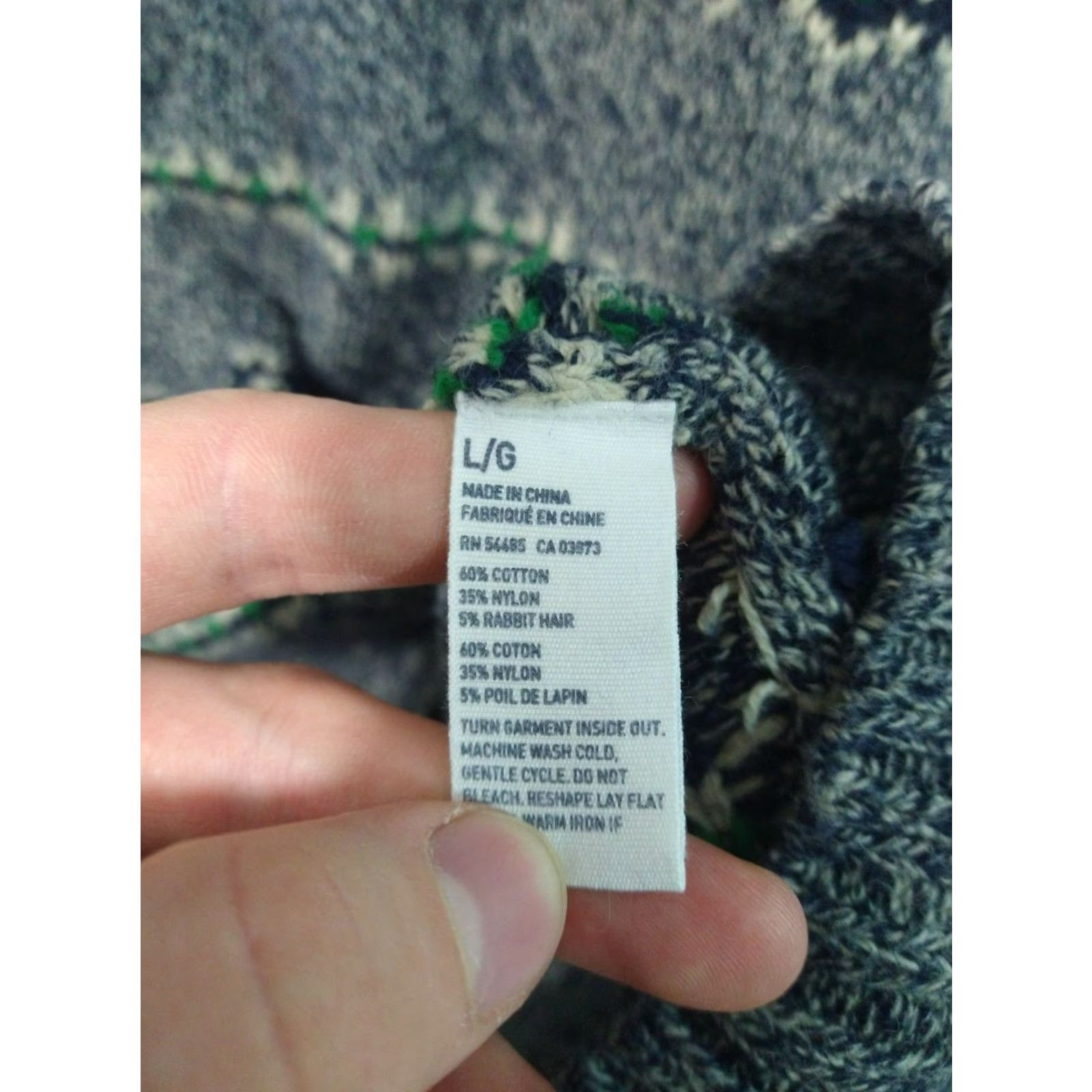 Vintage American Eagle Sweater Mens Large Gray Henley Rabbit Hair Blend Pullover Size US L / EU 52-54 / 3 - 6 Thumbnail