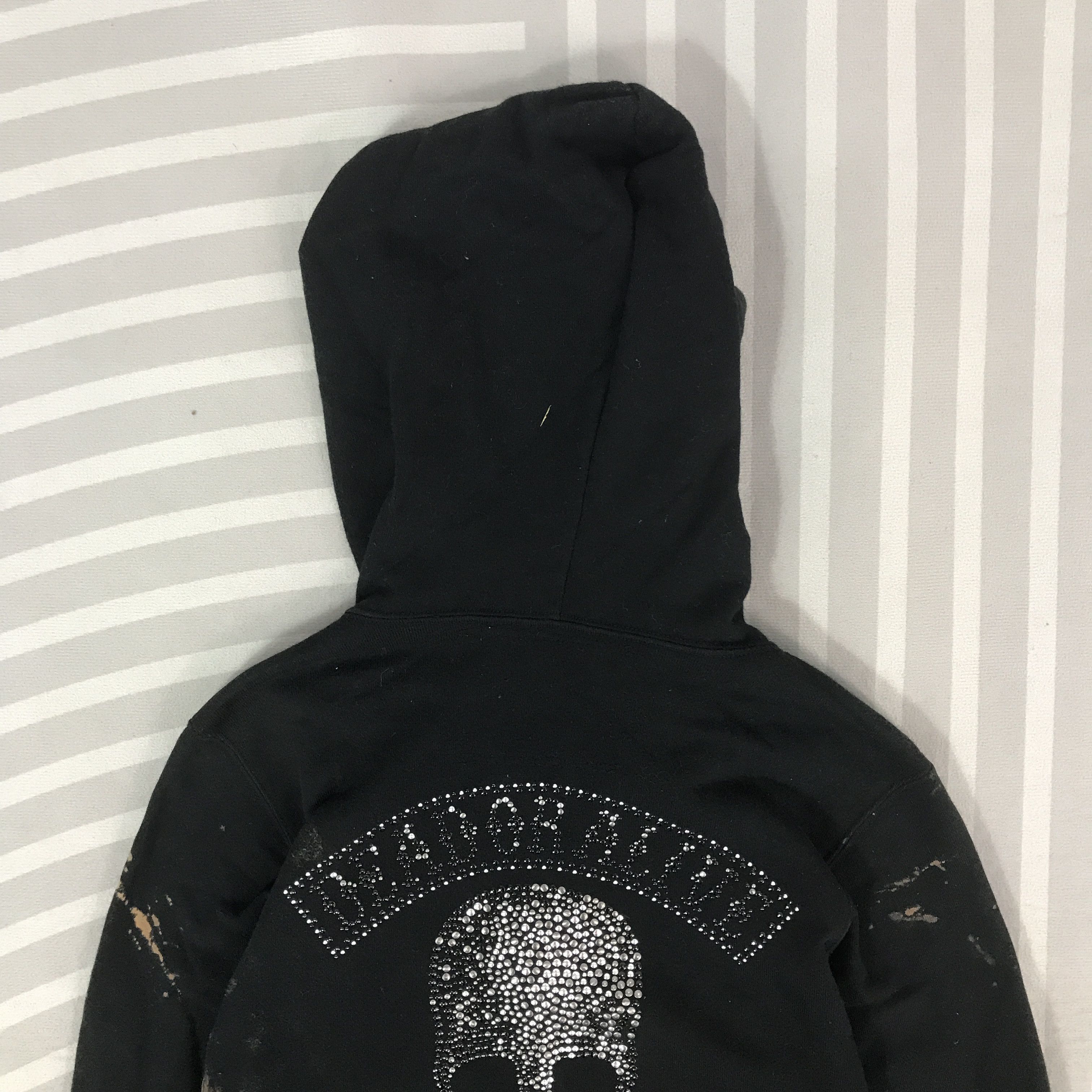 Roen Vintage Roen Acid wash Style Black Skull hoodie Jacket Size US XS / EU 42 / 0 - 4 Thumbnail