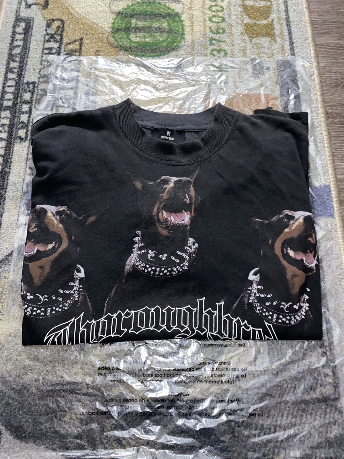 Represent Clo. REPRESENT Black Thoroughbred T-Shirt Size US M / EU 48-50 / 2 - 1 Thumbnail