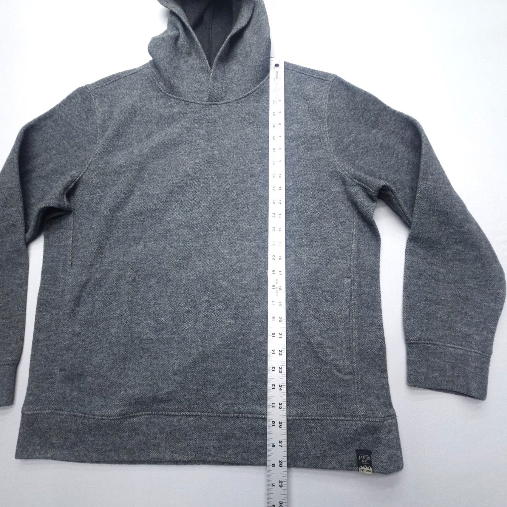 Vintage JACHS New York Wool Blend Sweater Hoodie Mens L Gray Knit Pullover with Pockets Logo Outdoor Knit Size US L / EU 52-54 / 3 - 6 Thumbnail