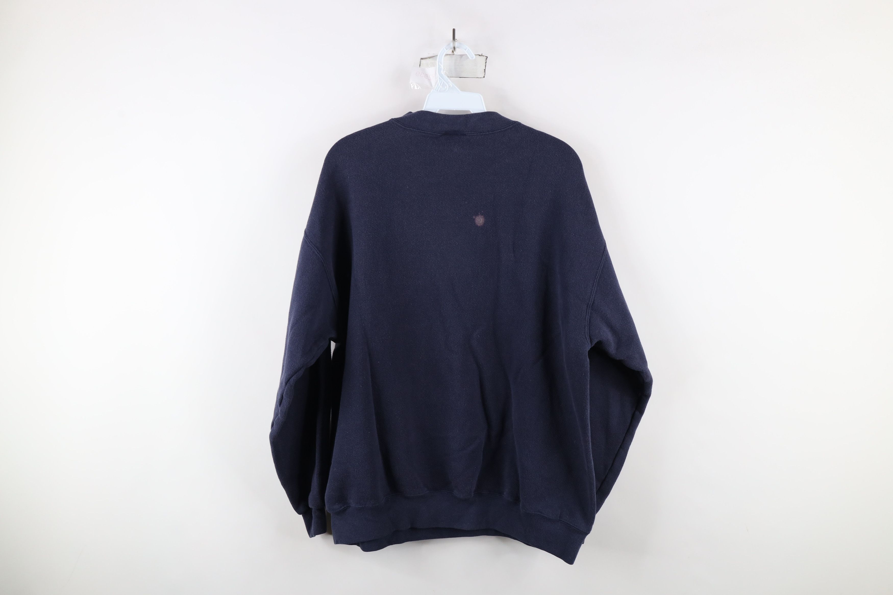 Disney × Vintage Vintage 90s Disney Christmas Snowman Sweatshirt Blue Size L / US 10 / IT 46 - 10 Thumbnail
