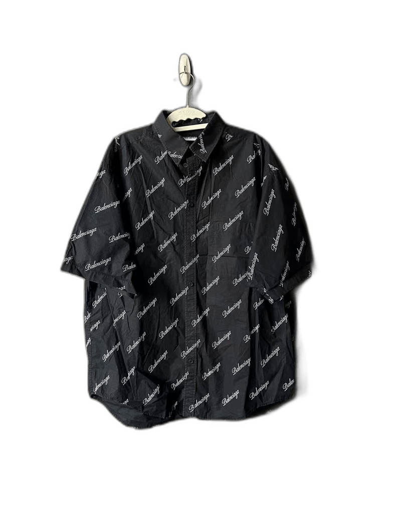 Balenciaga Balenciaga Logo Short Sleeve Shirt Size XL / US 12-14 / IT 48-50 - 1 Thumbnail