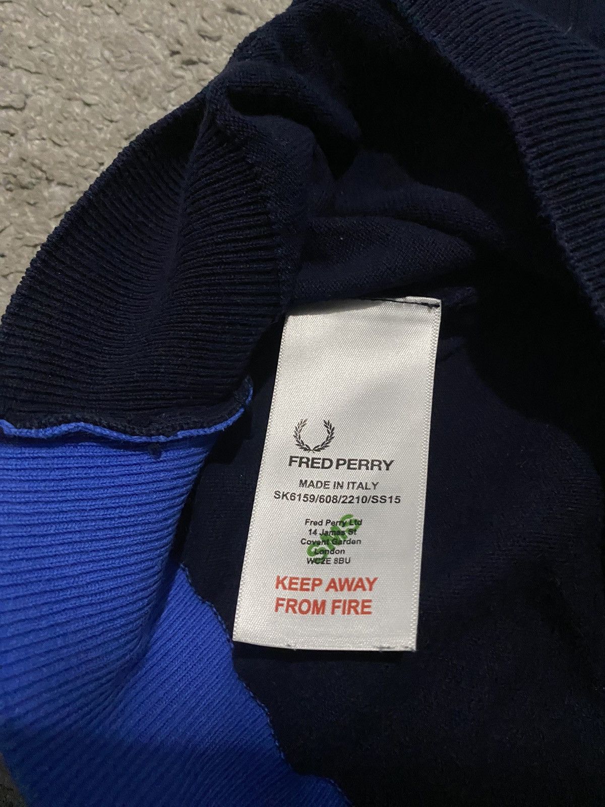 Fred Perry × Raf Simons RAF Simons x Fred Perry V-Neck Jumper 38 sweater pullover Size US M / EU 48-50 / 2 - 10 Thumbnail