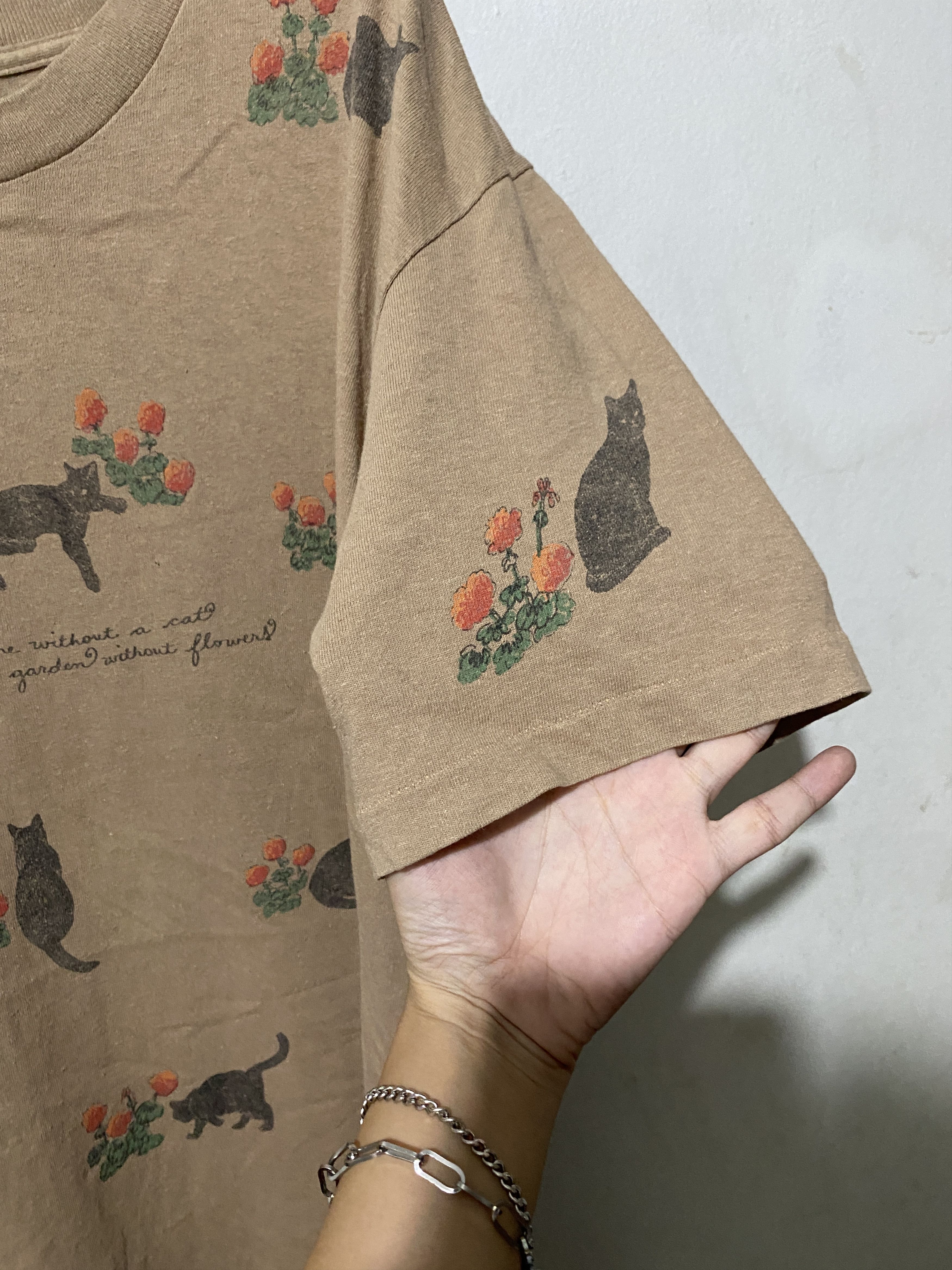 Vintage Vintage 90s Cat Shirt Size US L / EU 52-54 / 3 - 5 Thumbnail