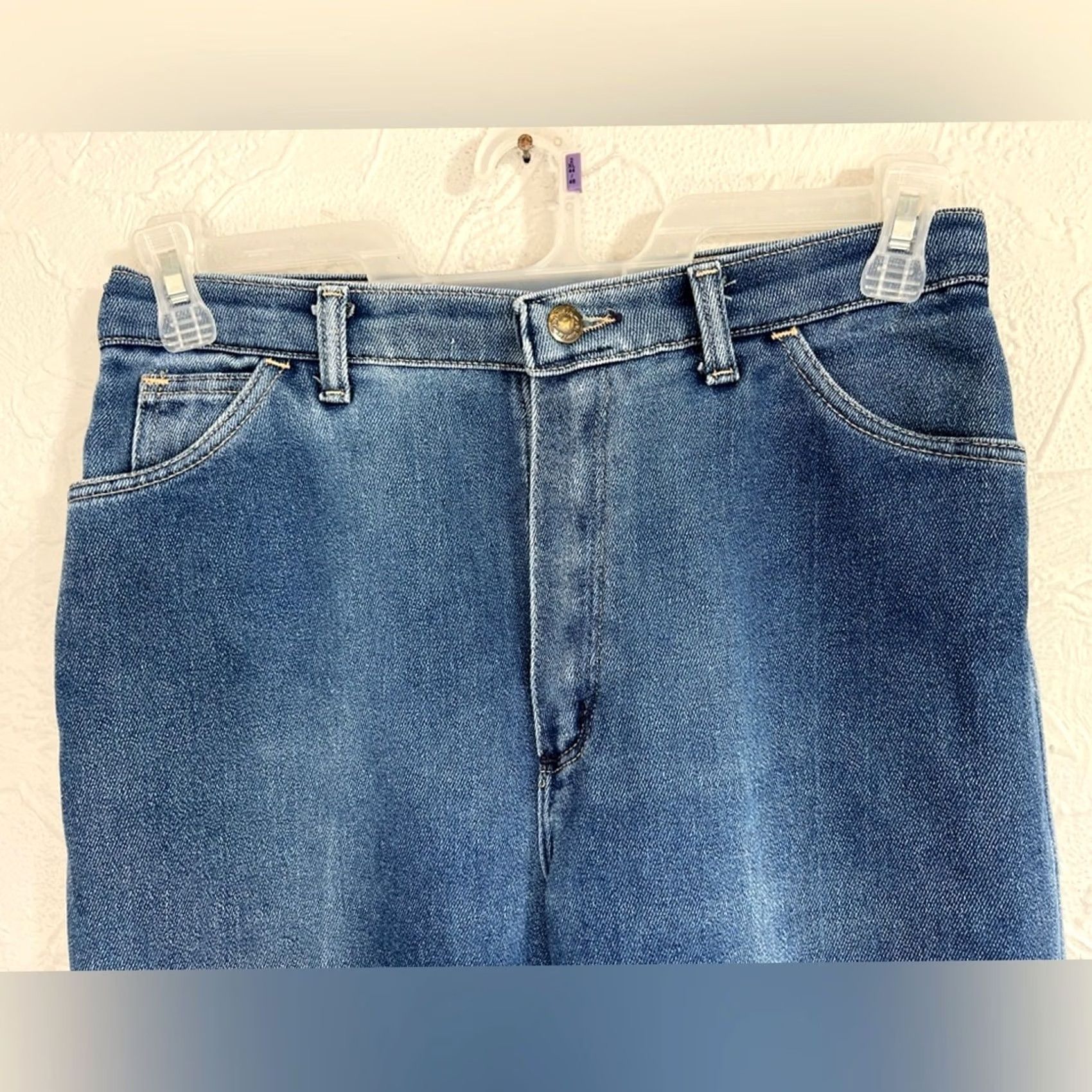 Wrangler VINTAGE Wrangler Jeans Womens 30x27 Straight Blue 14 Misses Regular Size 30 Womens Jeans Size 30" / US 8 / IT 44 - 5 Thumbnail