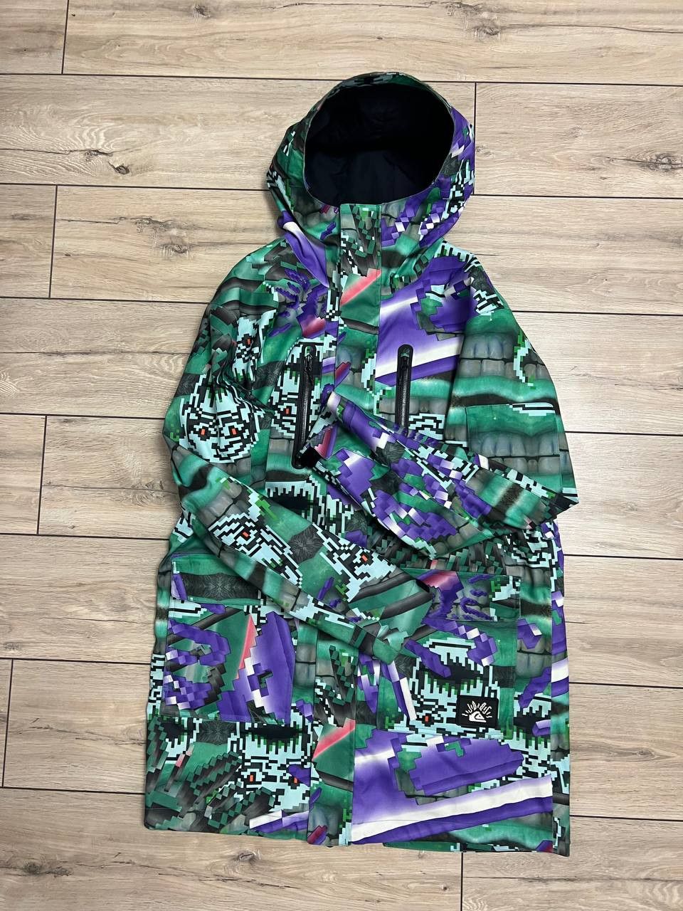 JULIEN DAVID × Quiksilver Julien David x Quiksilver Ski Pixel Multicoloured Jacket XL Size US XL / EU 56 / 4 - 4 Thumbnail
