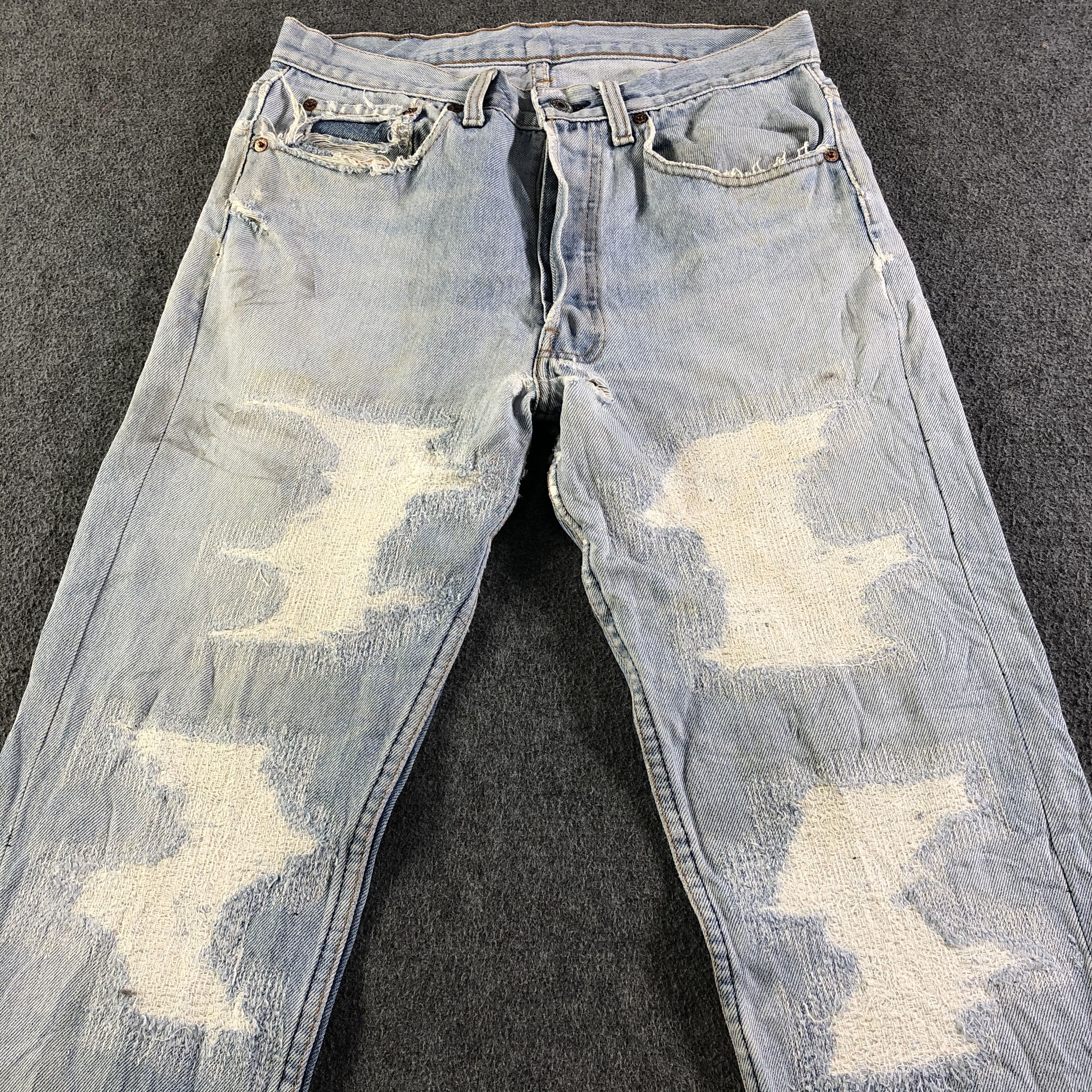 Levi's Vintage Light Wash Levis 501 Jeans-J4611 Size US 30 / EU 46 - 3 Thumbnail
