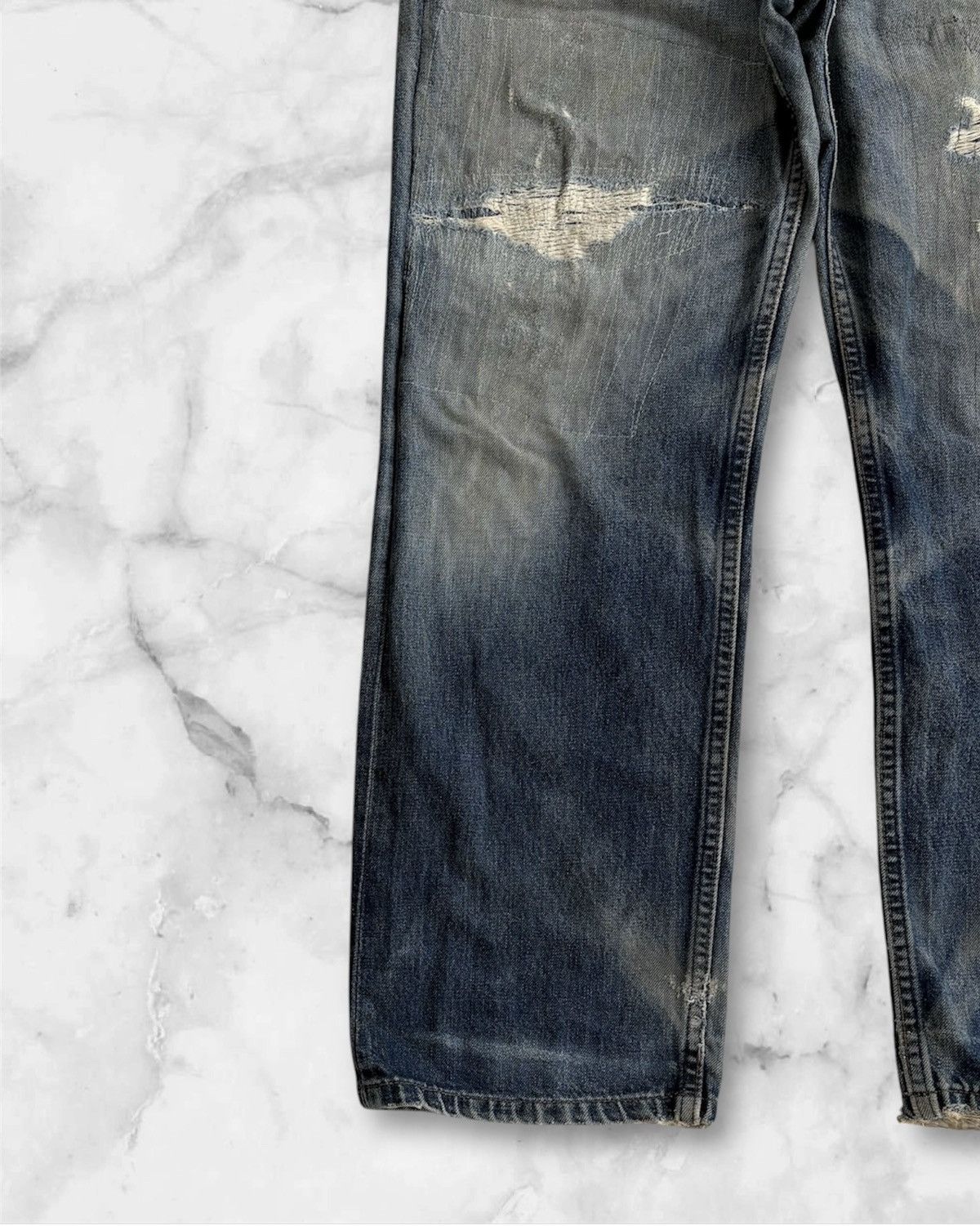 Levi's × Levi's Vintage Clothing Levi’s Streetwear Vintage Jeans Distressed Denim Size US 32 / EU 48 - 4 Thumbnail