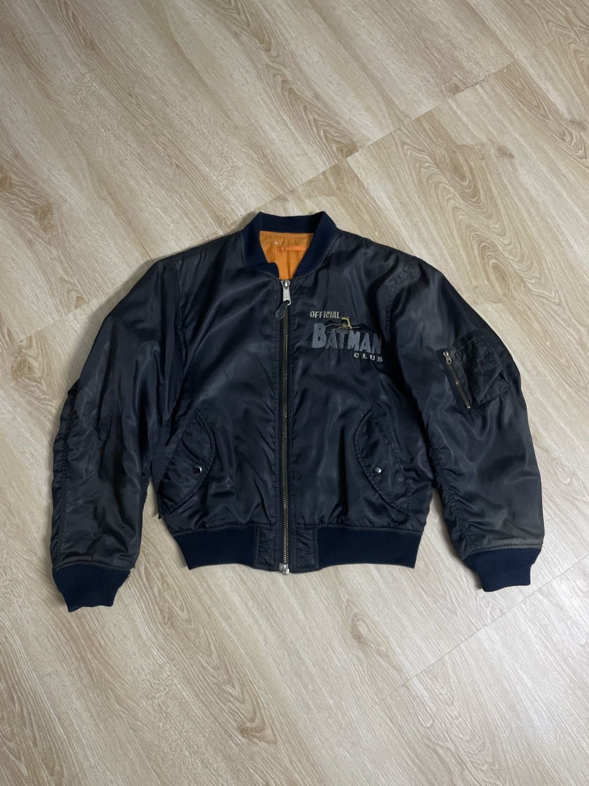 DC Comics × Vintage Vintage 90’ OFFICIAL BATMAN CLUB BOMBER JACKET Size US L / EU 52-54 / 3 - 2 Thumbnail