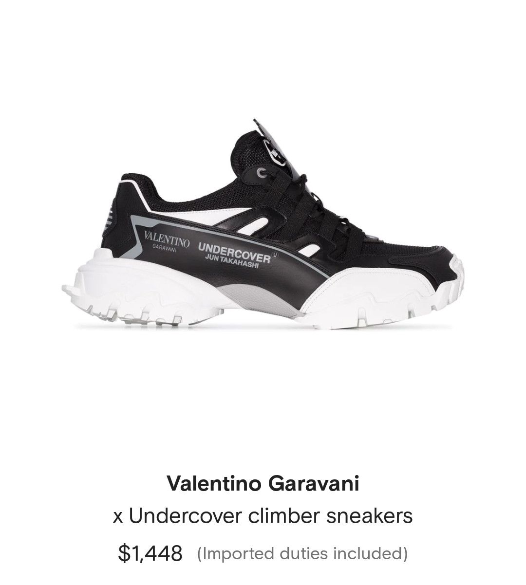 Undercover Valentino x Undercover climber sneakers | Grailed