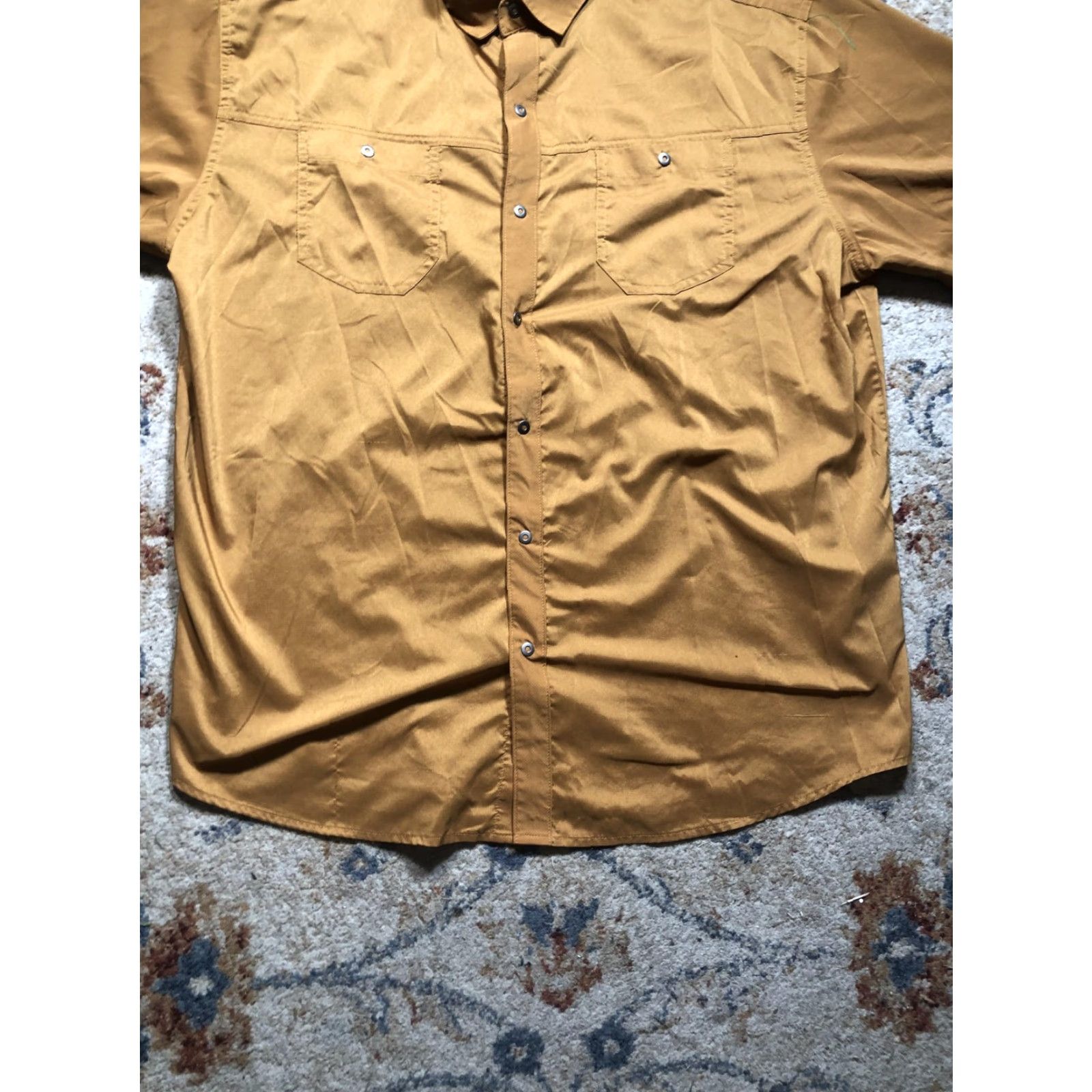 Vintage KÜHL Shirt Mens XL Brown Short Sleeve Button-Up Outdoor Hiking Pockets Trail Size US XL / EU 56 / 4 - 5 Thumbnail