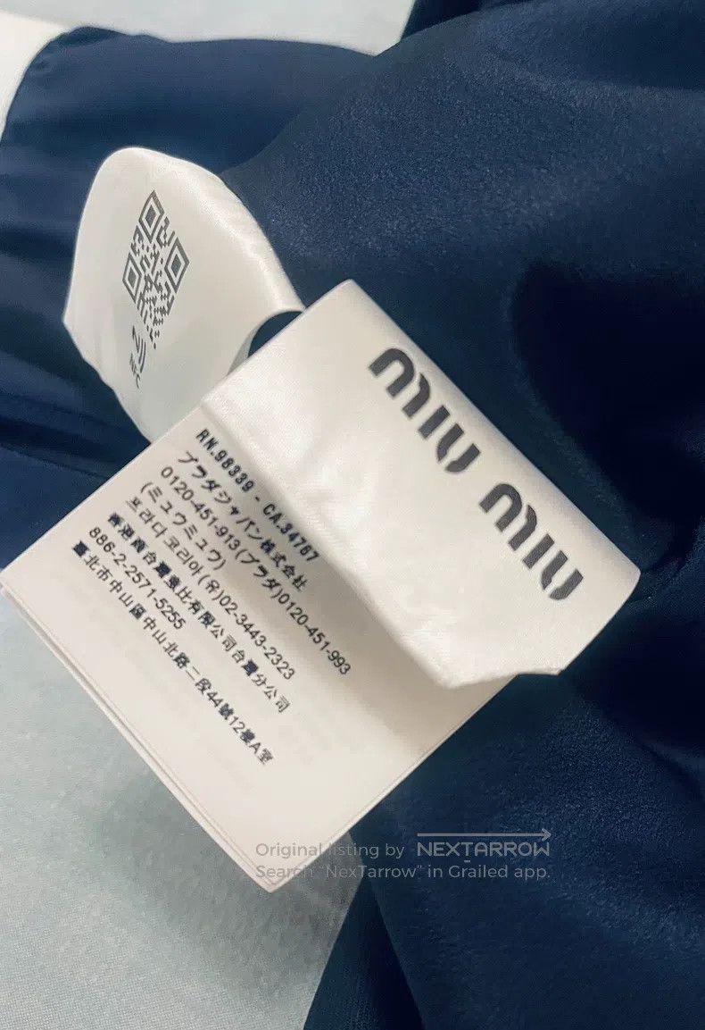Miu Miu Miu Miu IT38 Navy blue princess dress Size M / US 6-8 / IT 42-44 - 4 Thumbnail