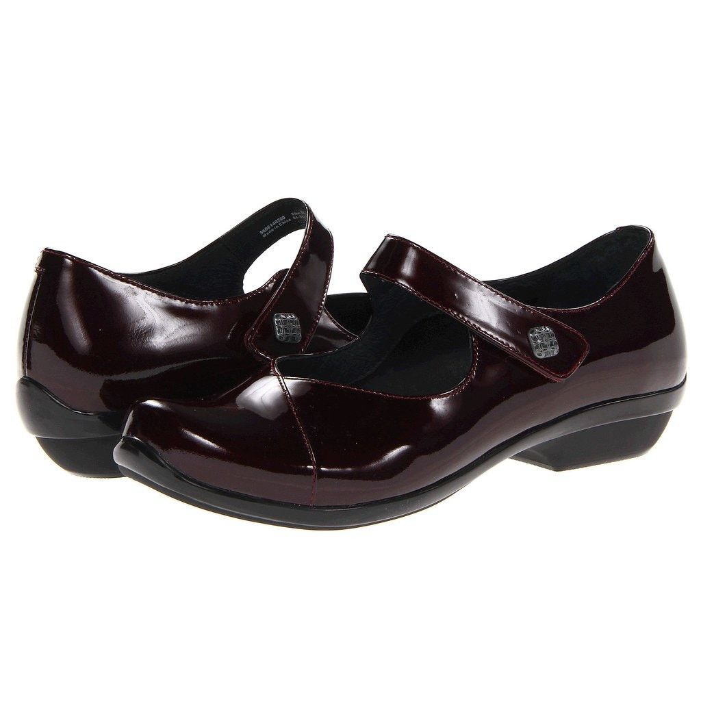 Dansko Dansko Opal Patent Mary Jane Flat Leather Black Cherry 10 Size US 10 / IT 40 - 1 Thumbnail