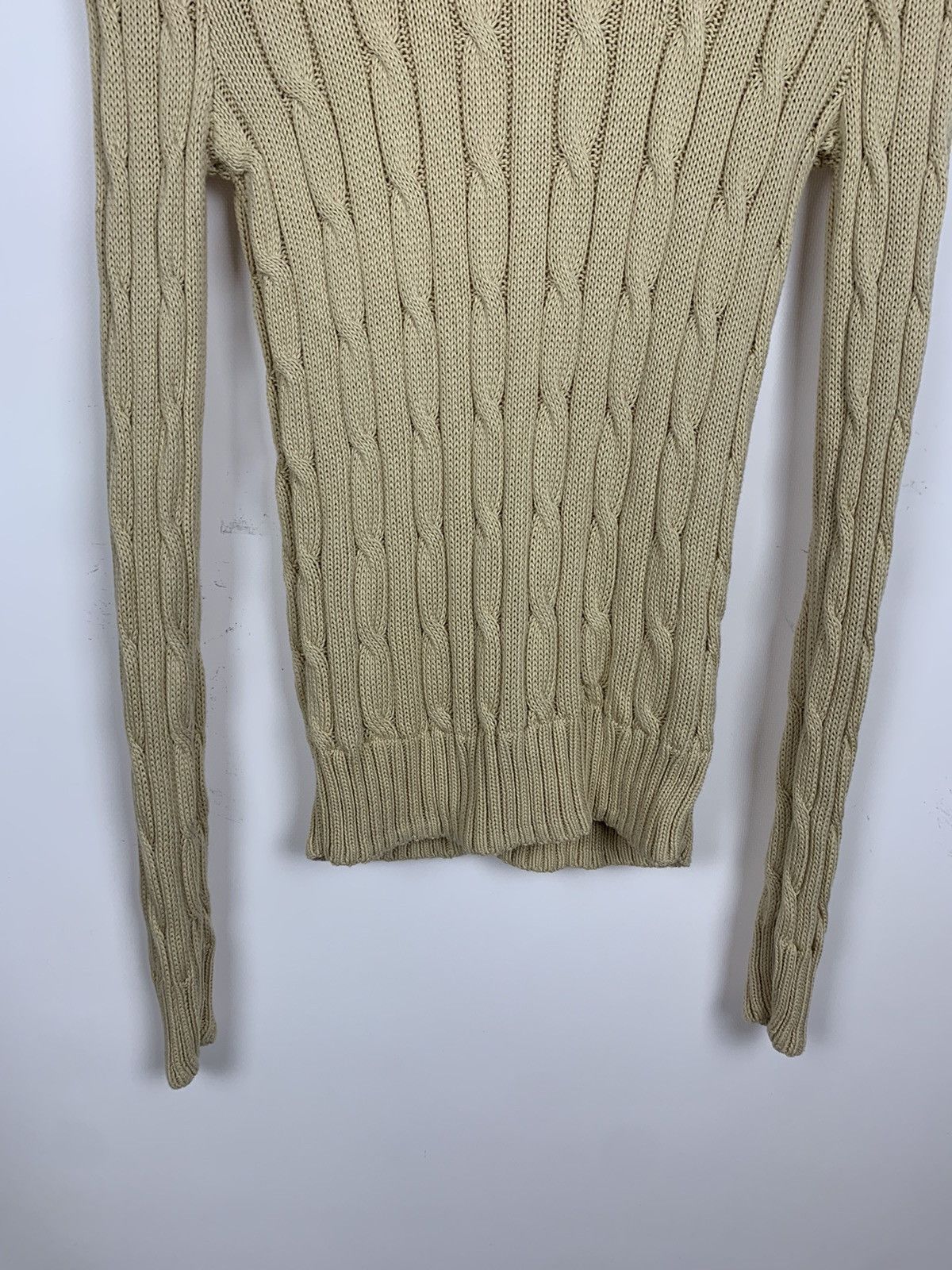 Polo Ralph Lauren Polo Ralph Lauren Cable Knit Sweater Size XS Beige Luxury Size XS / US 0-2 / IT 36-38 - 3 Thumbnail
