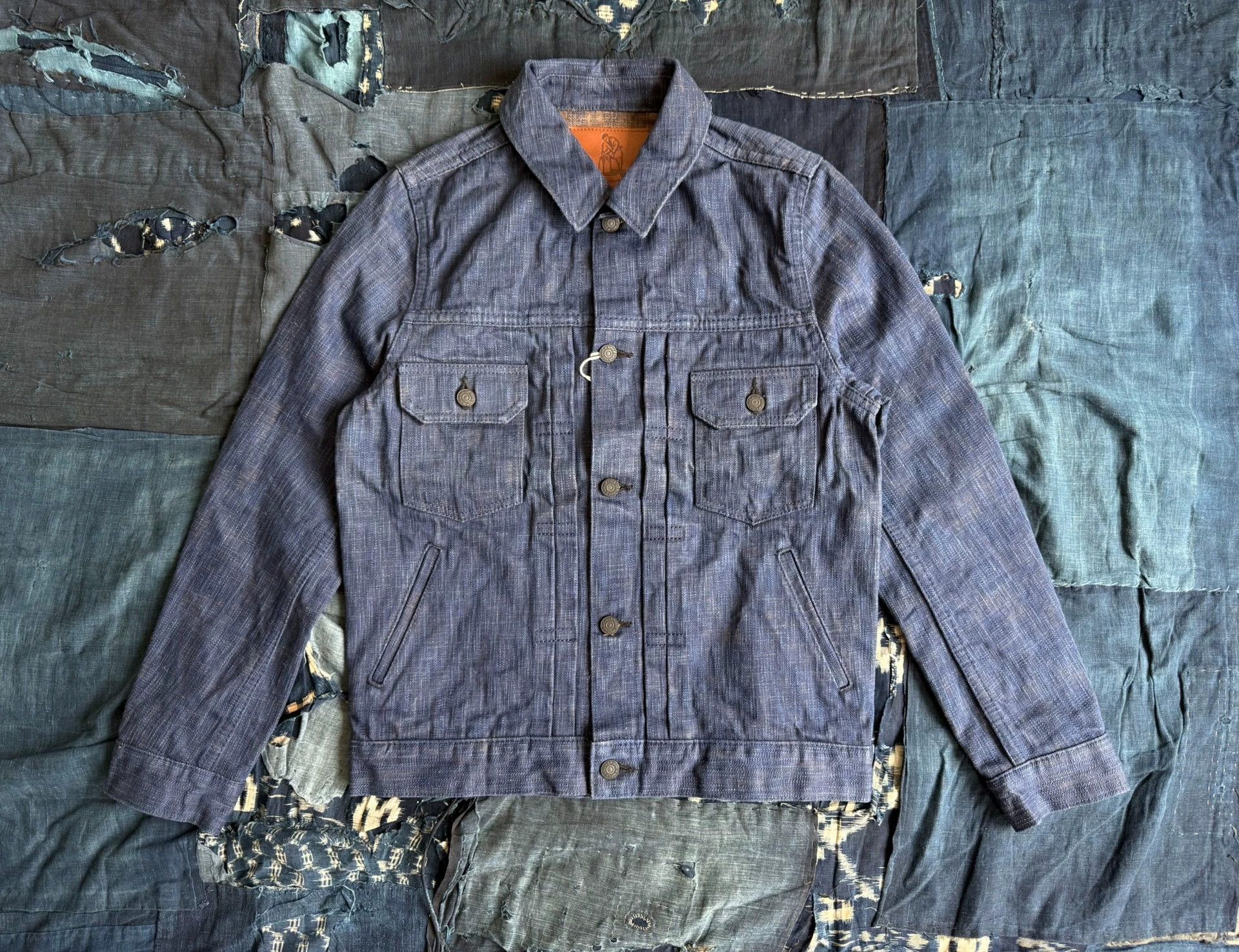 Pure Blue Japan Pure Blue Japan Natural Indigo Persimmon Dye Jacket Size US M / EU 48-50 / 2 - 1 Thumbnail