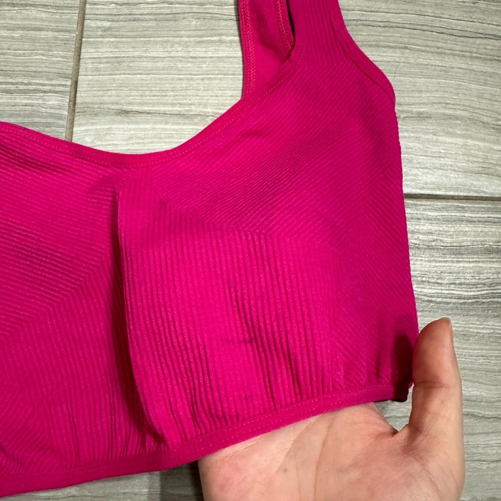 Urban Outfitters Urban Outfitters Seamless Hot Pink Bralette Top- Size M/L Size M / US 6-8 / IT 42-44 - 5 Thumbnail
