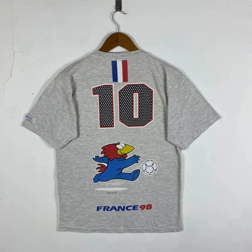 Vintage Vintage 90's FRANCE WORLD CUP Mascott Graphic Tee Shirt Size US L / EU 52-54 / 3 - 5 Thumbnail