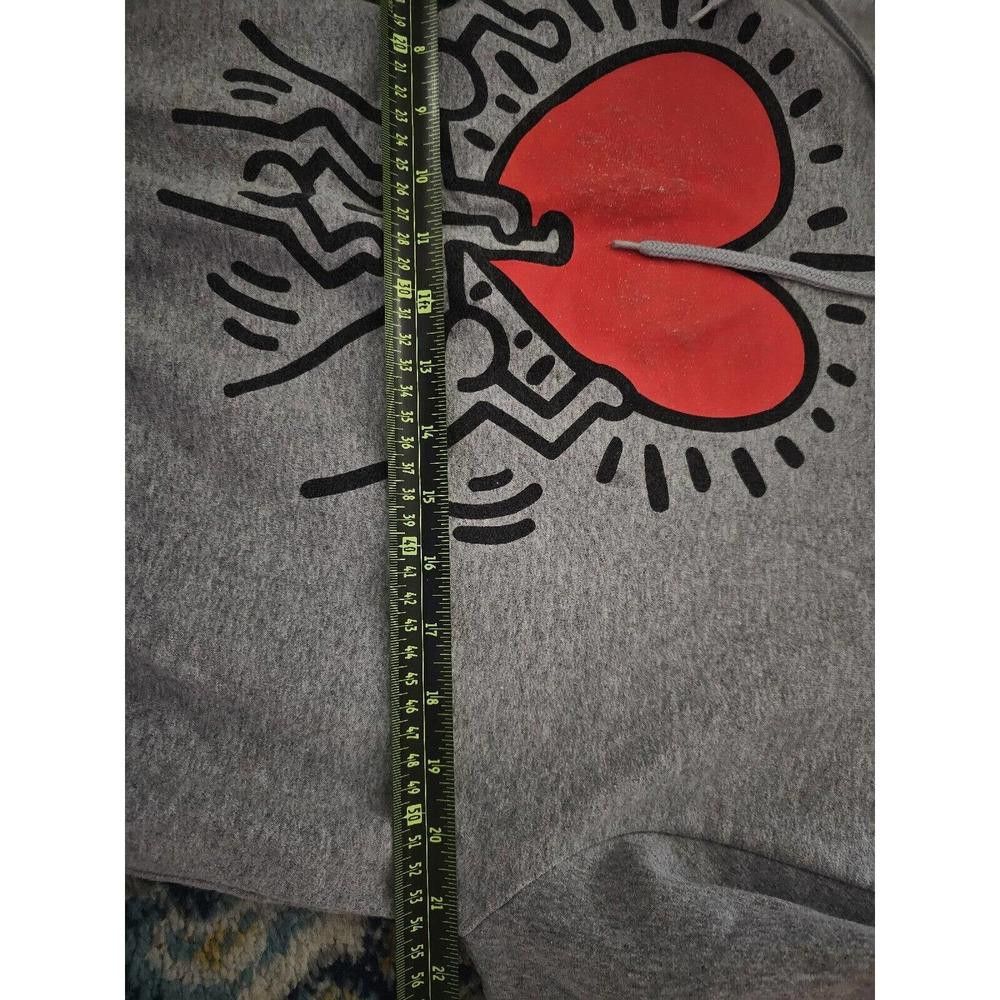 Keith Haring Keith Haring Hoodie Mens XS Gray Love Heart New York Art Size US XS / EU 42 / 0 - 5 Thumbnail