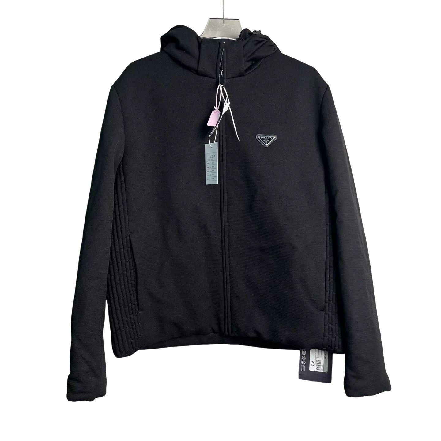 Prada Prada Triangle Logo Hooded Padded Jacket Size 52 Size US L / EU 52-54 / 3 - 1 Thumbnail