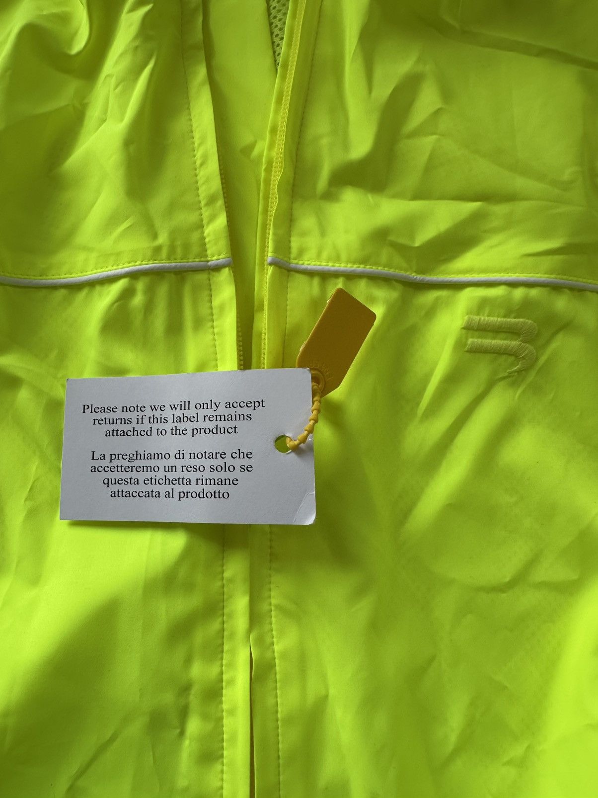 Balenciaga Neon Nylon Track Jacket