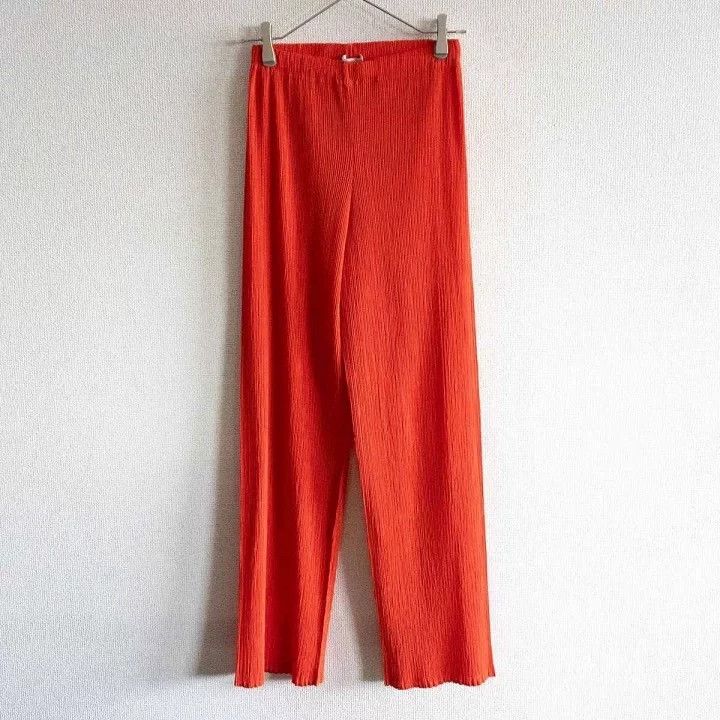 Issey Miyake issey miyake size:m Orange pleated pants Size 42" / US 20 - 4 Thumbnail