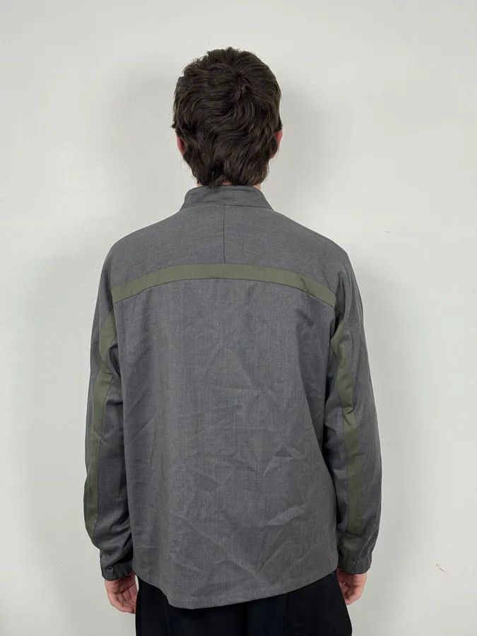 Emporio Armani 2010s Emporio Armani Grey & Olive Lined Cozy Zip-up Jacket Size US M / EU 48-50 / 2 - 3 Thumbnail