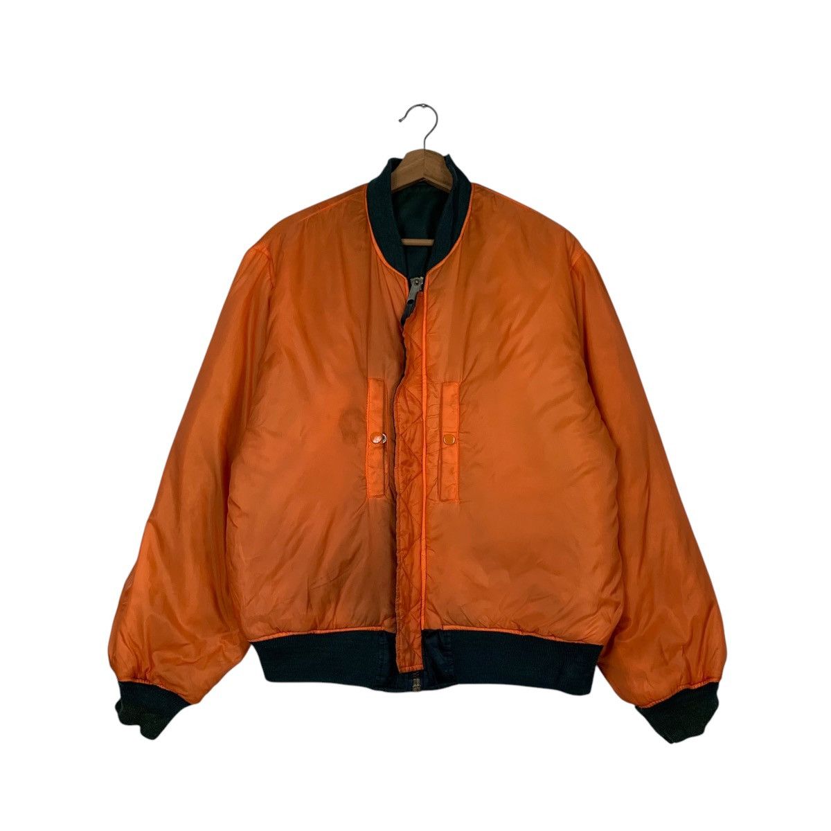 Vintage 90's PHANTOM MILITARY Ma1 Flight Bomber Jacket #2490-C112 Size US L / EU 52-54 / 3 - 3 Thumbnail