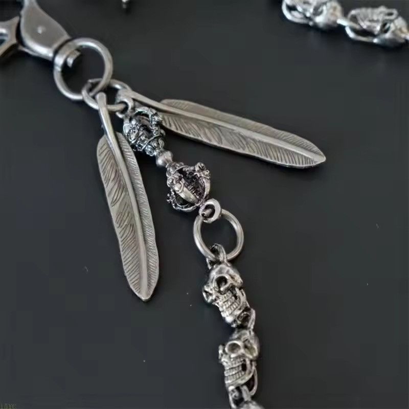Jewelry Metal Skull Chain Wallet Size ONE SIZE - 4 Thumbnail