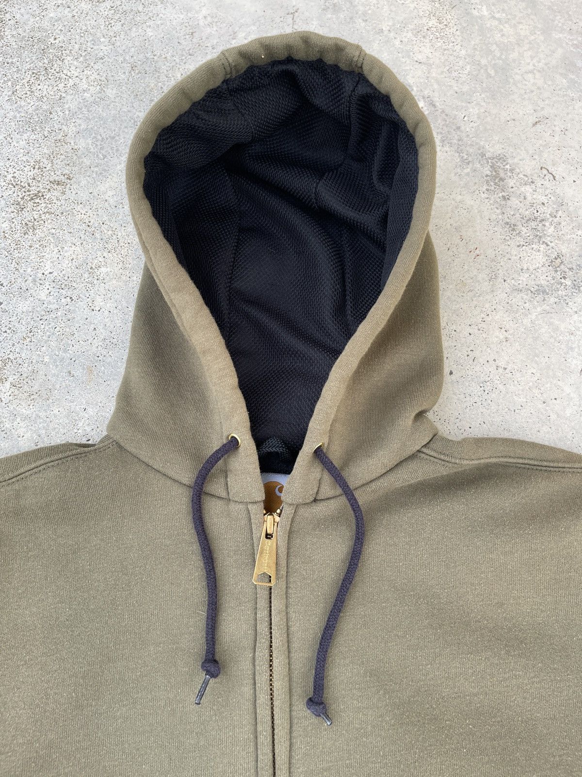 Carhartt Vintage Olive Green Carhartt Zip Up Hoodie Size US L / EU 52-54 / 3 - 8 Thumbnail