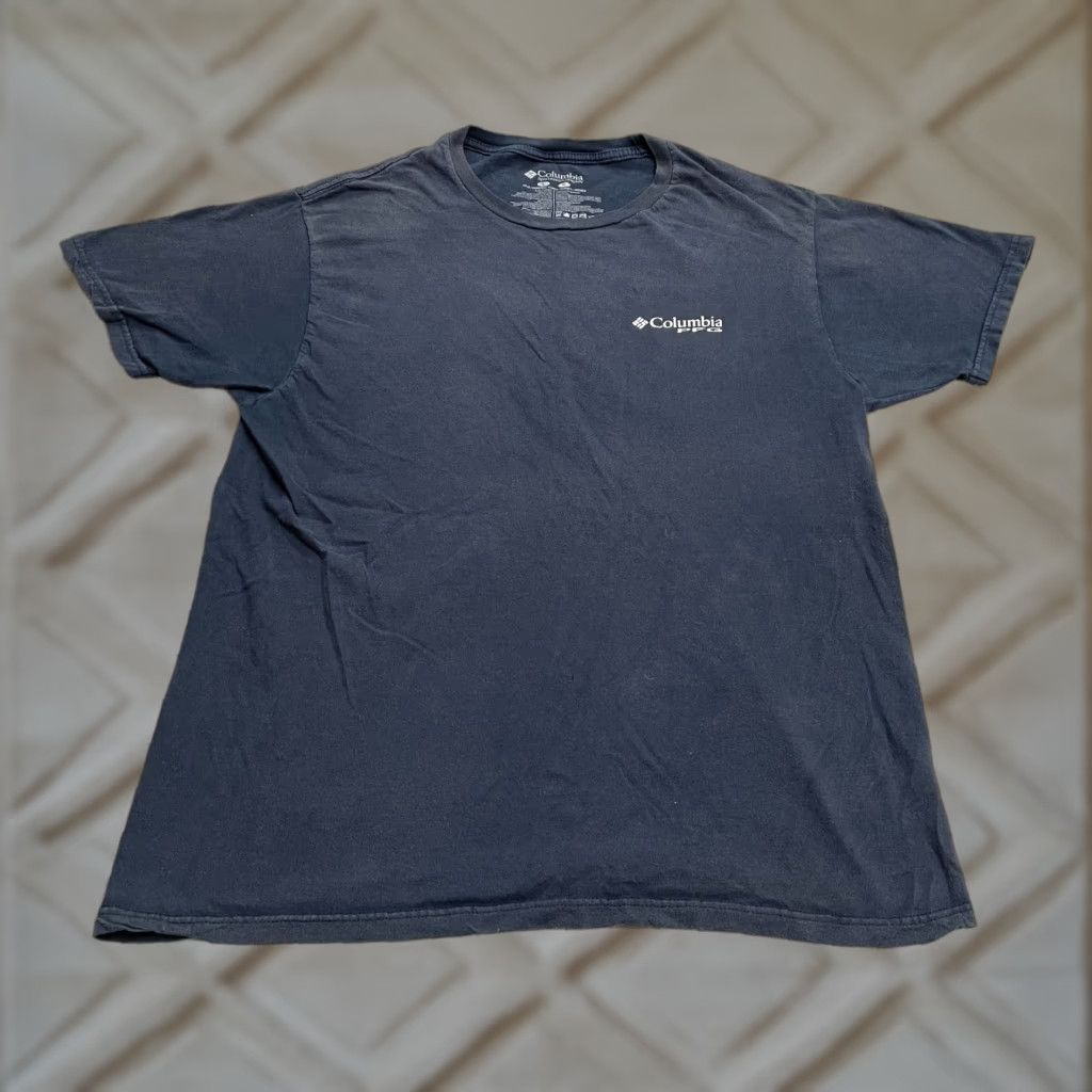 Vintage Columbia PFG T-Shirt Mens Large Blue Crew Neck Short Sleeve Casual Tee Size US L / EU 52-54 / 3 - 1 Thumbnail