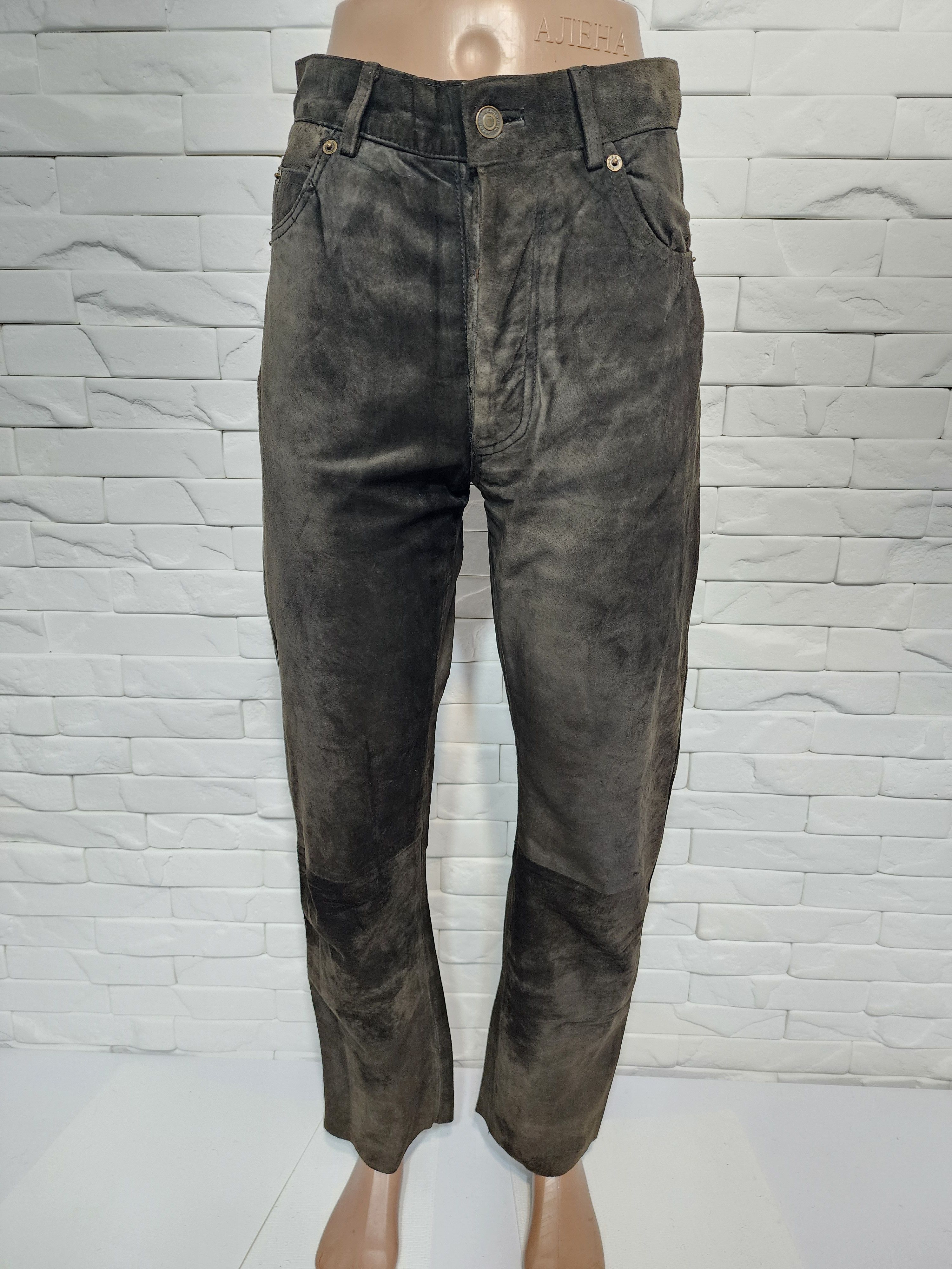 Genuine Leather Men's brown leather pants. Size US 26 / EU 42 - 1 Thumbnail