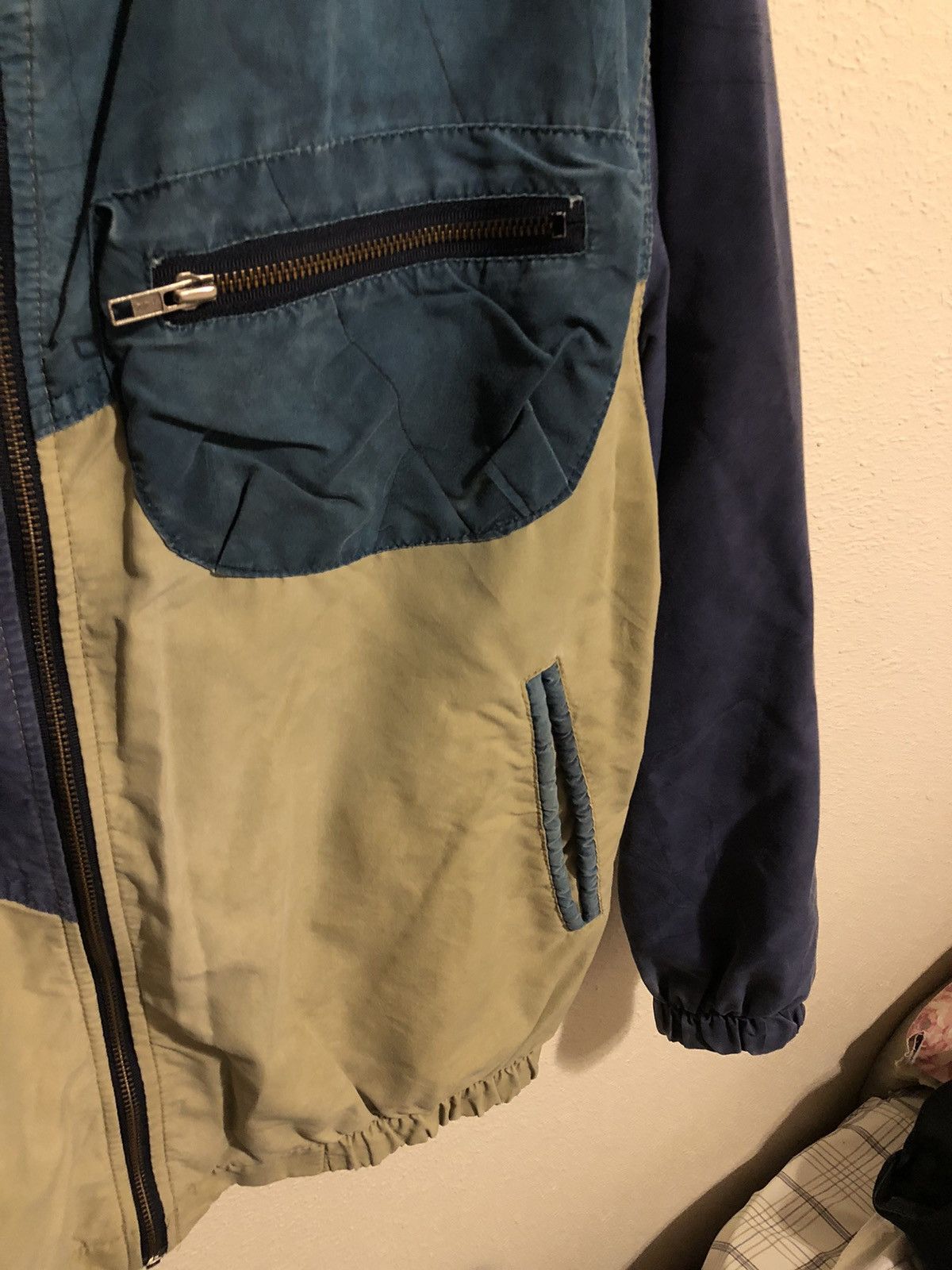 Vintage Vintage 90s Multicolour Light Bomber Jacket Size US L / EU 52-54 / 3 - 3 Thumbnail