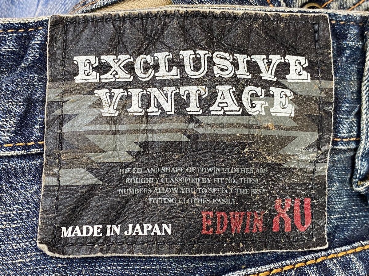 Edwin Edwin Mud Wash Whiskered Distressed Style Straight Jeans Size US 35 - 11 Thumbnail
