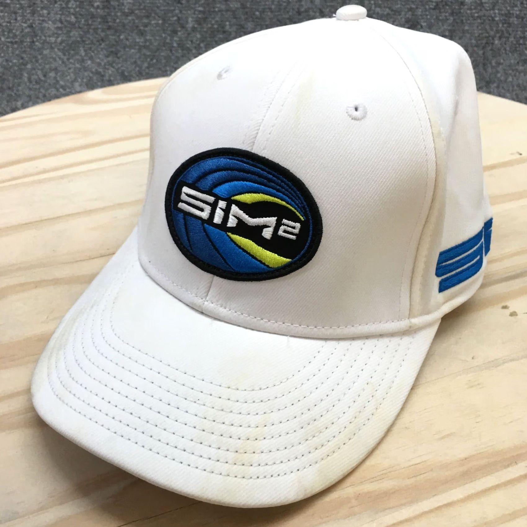 TaylorMade Taylor Made SIM 2 Baseball Cap Hat Mens White OS Curved Brim Embroidered Logo Size ONE SIZE - 2 Thumbnail